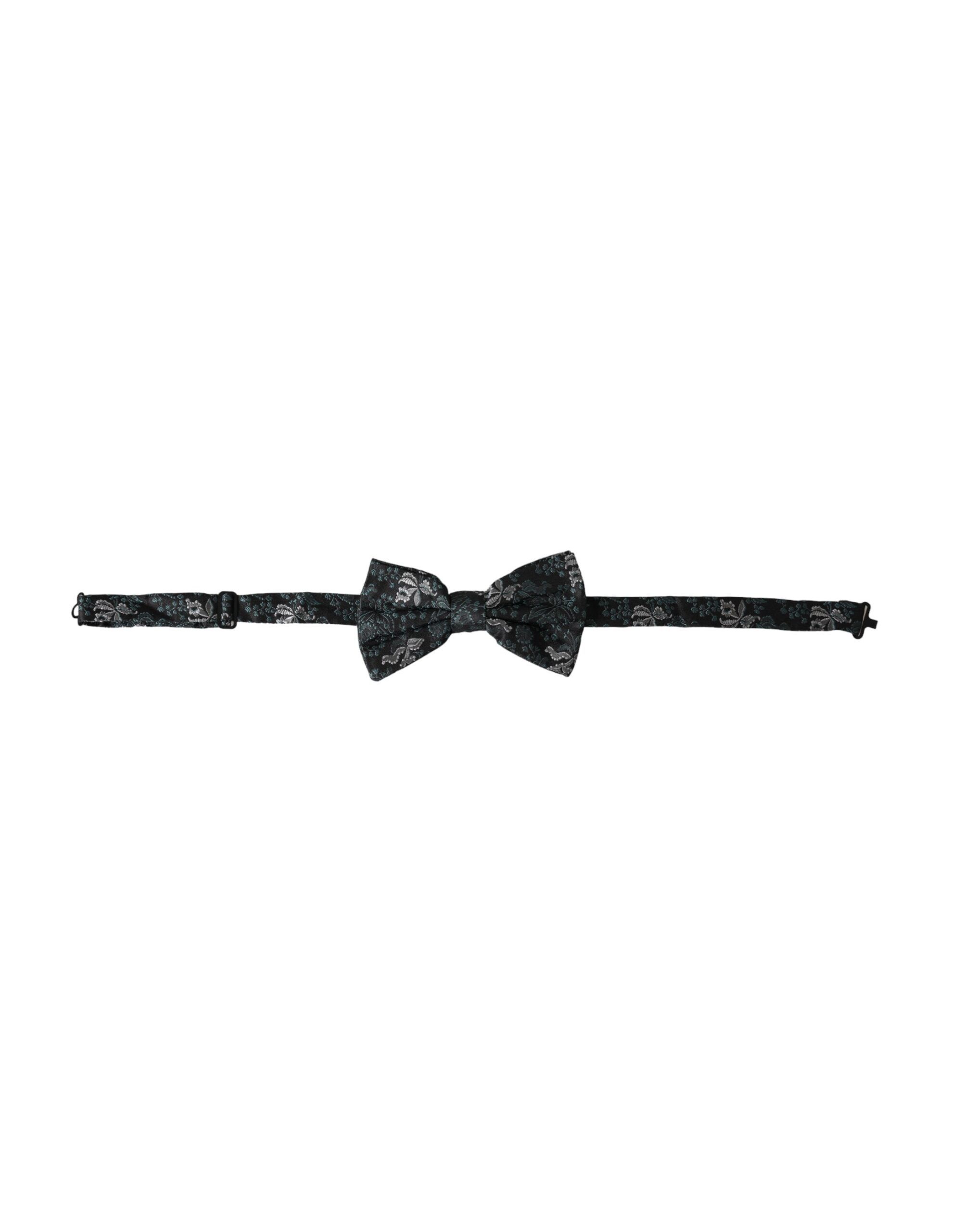 Dolce & Gabbana Multicolor Fantasy Floral Silk Adjustable Neck Men Bow Size ONE SIZE - 1 Thumbnail
