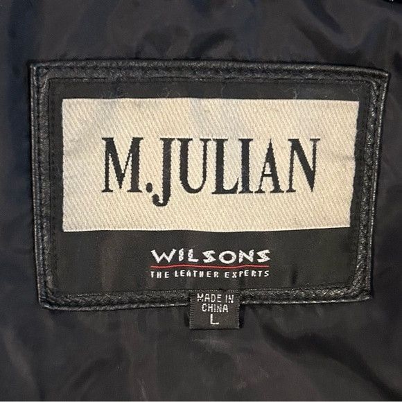 Wilsons Leather Vintage 90s Wilsons Leather M Julian Leather Car Coat Size US L / EU 52-54 / 3 - 6 Thumbnail