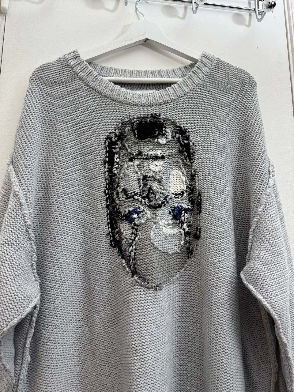 Doublet Reversible AI Hand knit cotton jacquard sweater Size US L / EU 52-54 / 3 - 4 Thumbnail