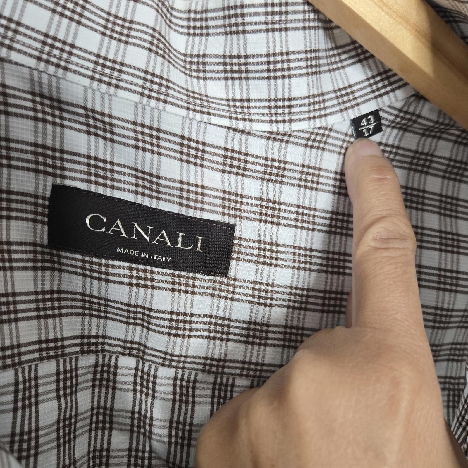 Canali Canali Dress Shirt Size 44R - 2 Thumbnail