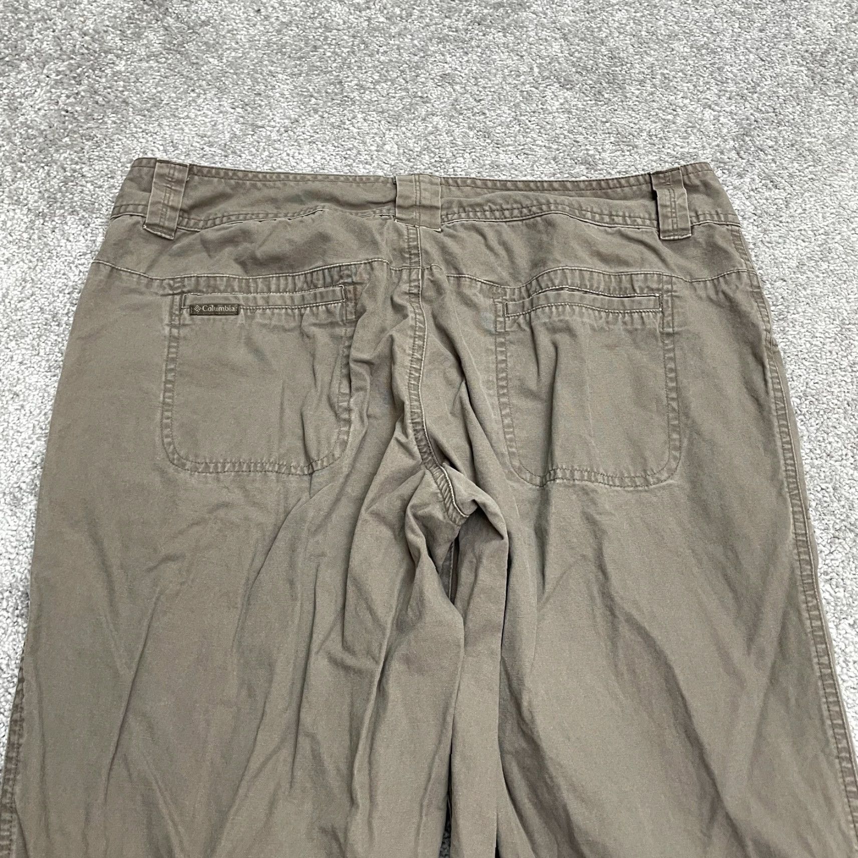 Vintage Columbia Pants Womens 12 Short Brown Straight Leg Cotton Casual Outdoor 35x28 BMI? Size 34" / US 12 / IT 48 - 4 Thumbnail