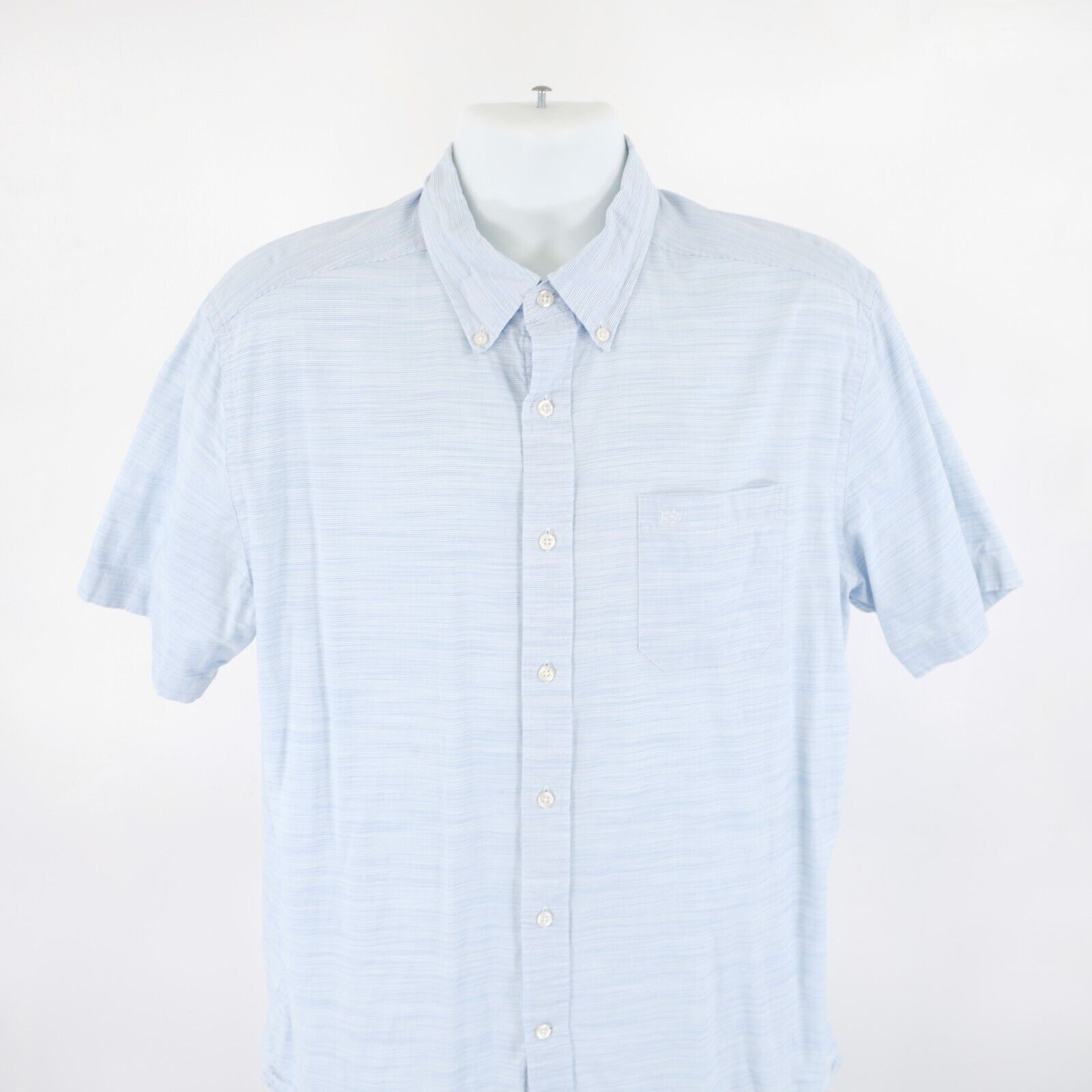 Southern Tide Southern Tide Trim Fit Large Striped Button Down Short Sleev Size US L / EU 52-54 / 3 - 1 Thumbnail