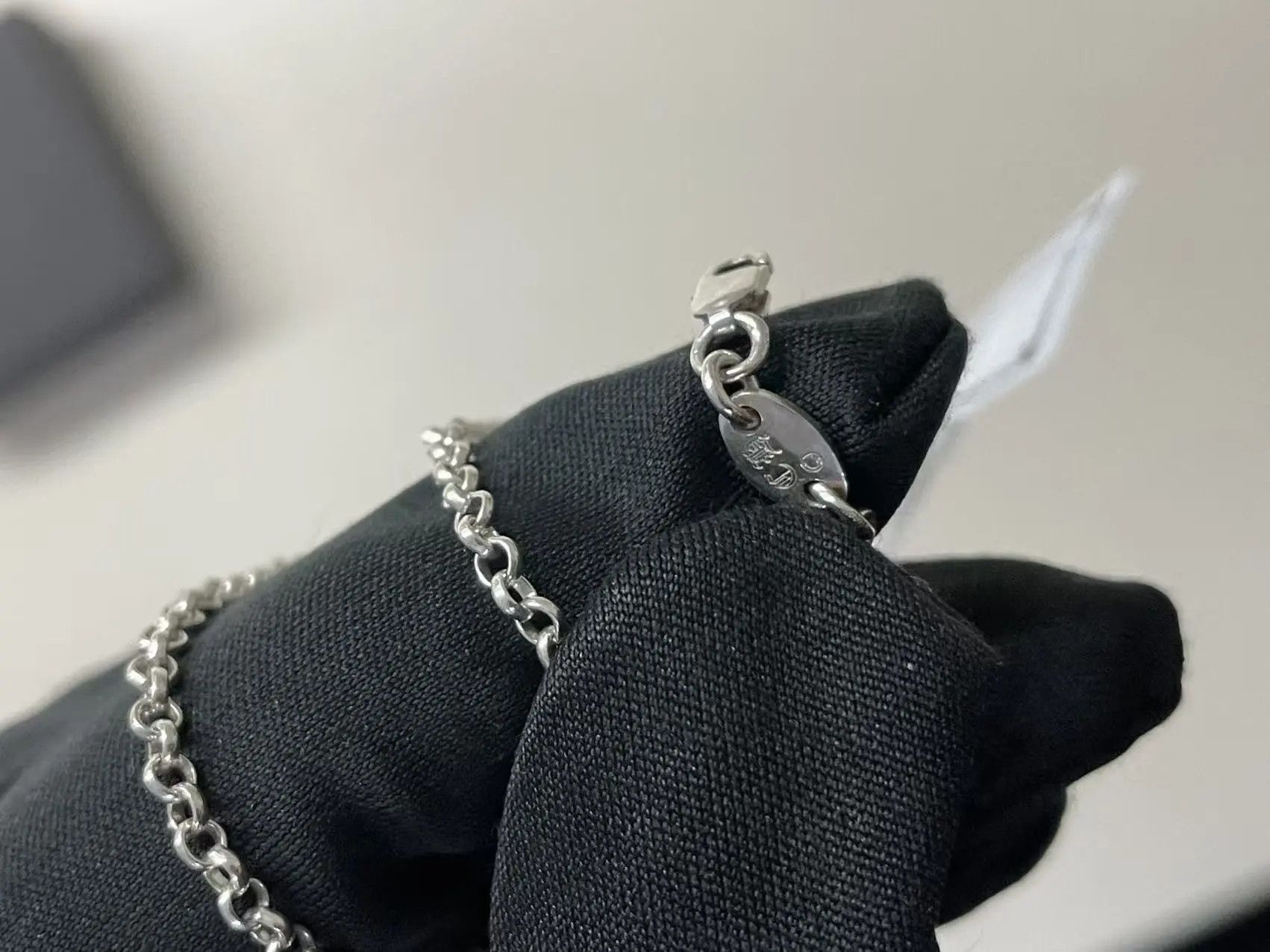 Chrome Hearts Chrome Hearts Silver Safty Pin Roll Chain Necklace Size ONE SIZE - 13 Thumbnail