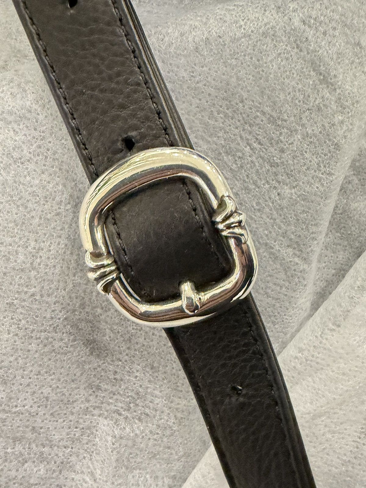 Chrome Hearts Chrome Hearts Taka Mini Black Leather Triple Cross Patch Size ONE SIZE - 8 Thumbnail