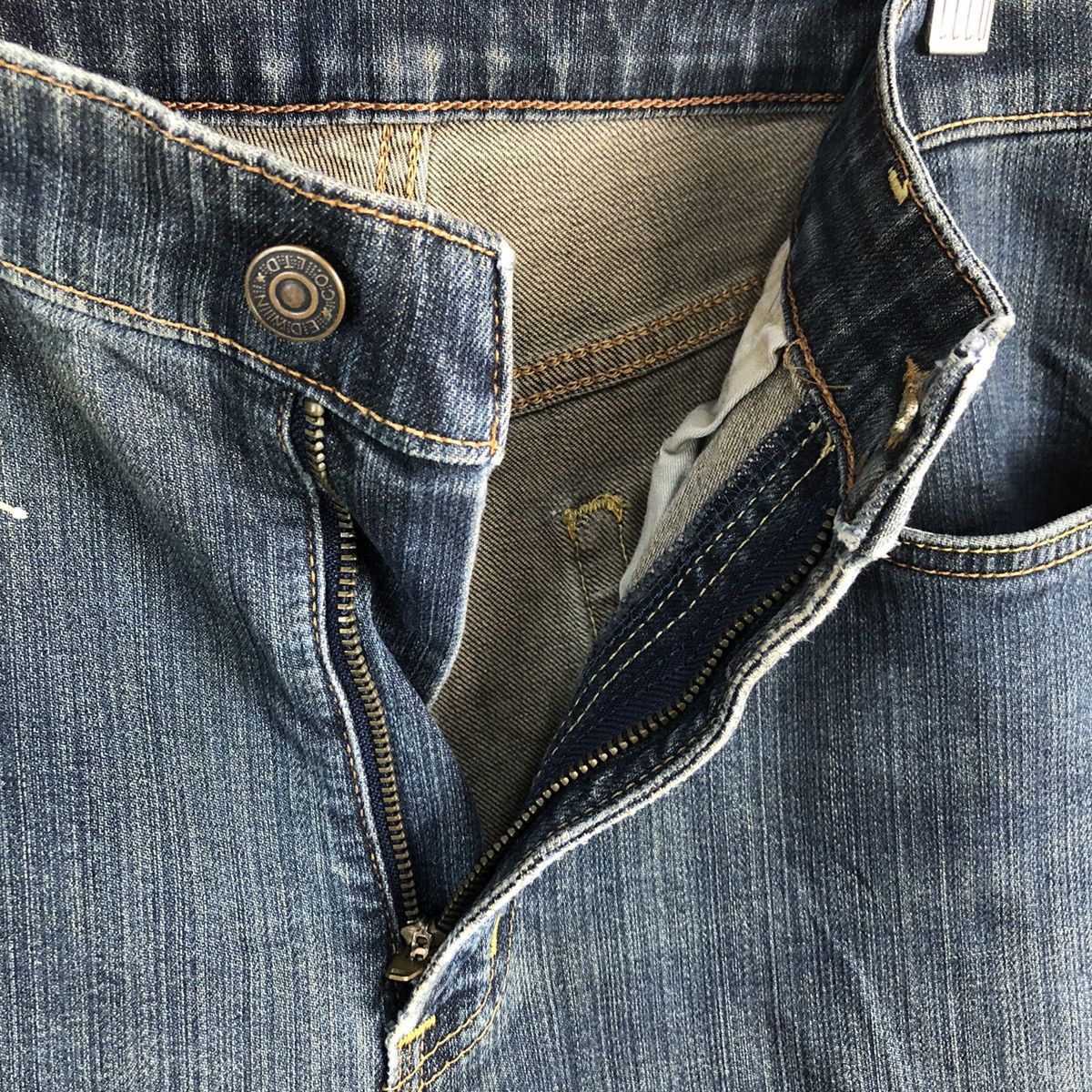 Edwin DL Edwin Blue Japan vintage Denim Pants #C205 Size US 32 / EU 48 - 11 Thumbnail
