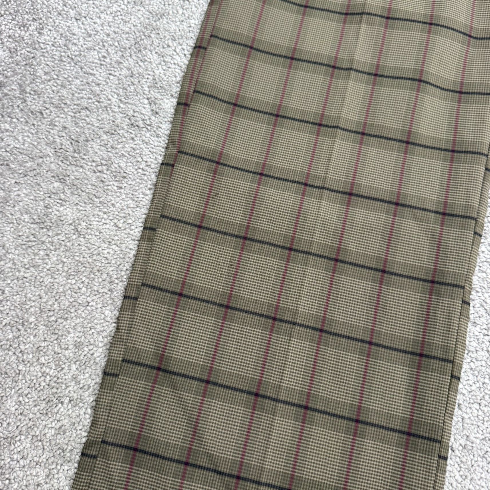 Cutter & Buck Cutter & Buck Drytec Plaid Golf Trouser Pants Womens 36x34 Brown Straight Leg Size 25" / US 0 / IT 36 - 7 Thumbnail