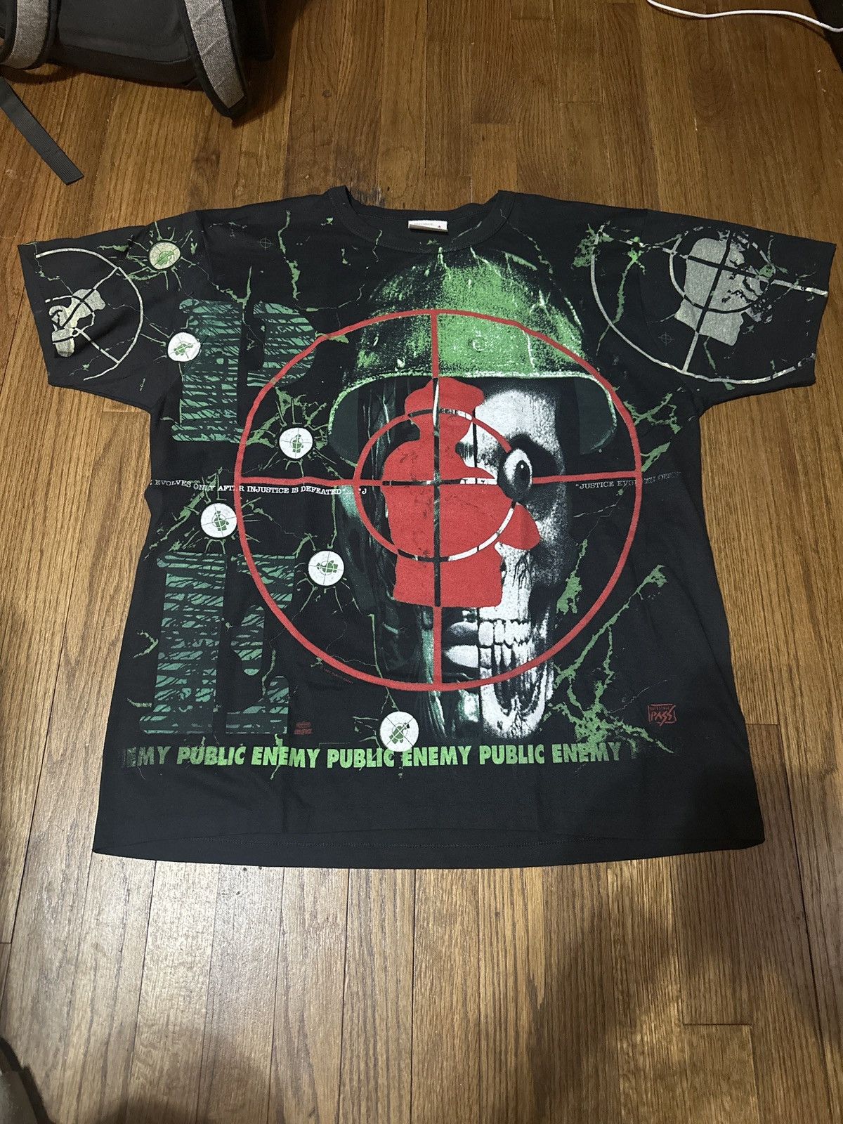 Other Vintage 1993 Public Enemy All Over Print T-Shirt – XL Size US XL / EU 56 / 4 - 1 Thumbnail