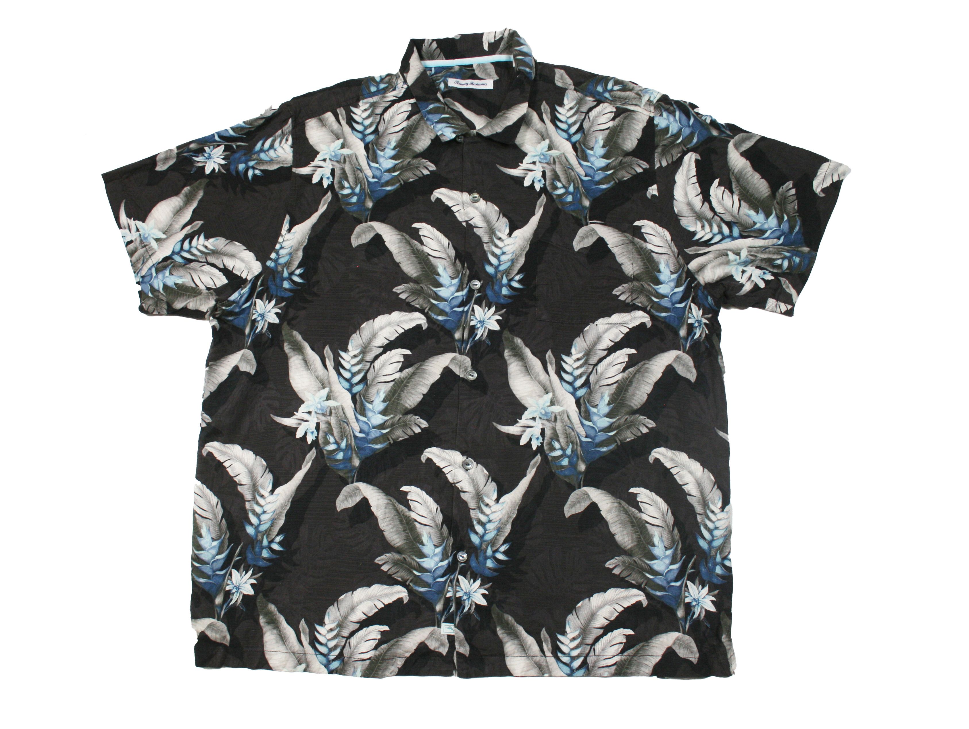 Tommy Bahama Floral Silk Shortsleeve Shirt Size US XXL / EU 58 / 5 - 1 Thumbnail