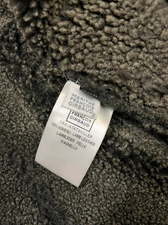Marithe + Francois Girbaud 2000s Marithé + François Girbaud Asymmetrical Buttoned Leather Jacket Size M / US 6-8 / IT 42-44 - 13 Thumbnail