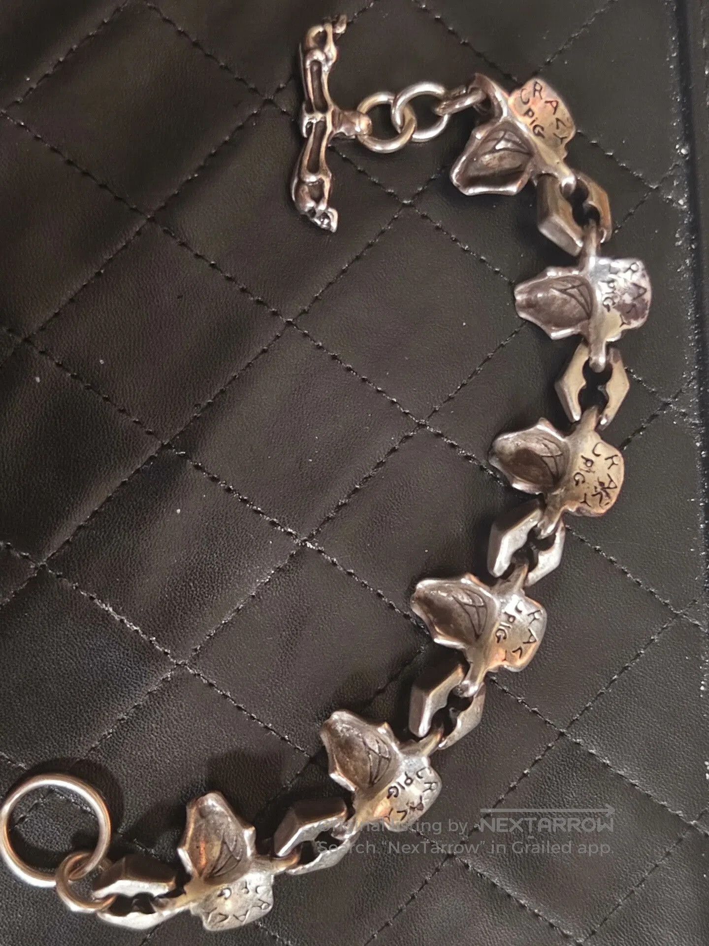 The Great Frog crazy pig skull bracelet in silver. Size ONE SIZE - 3 Thumbnail
