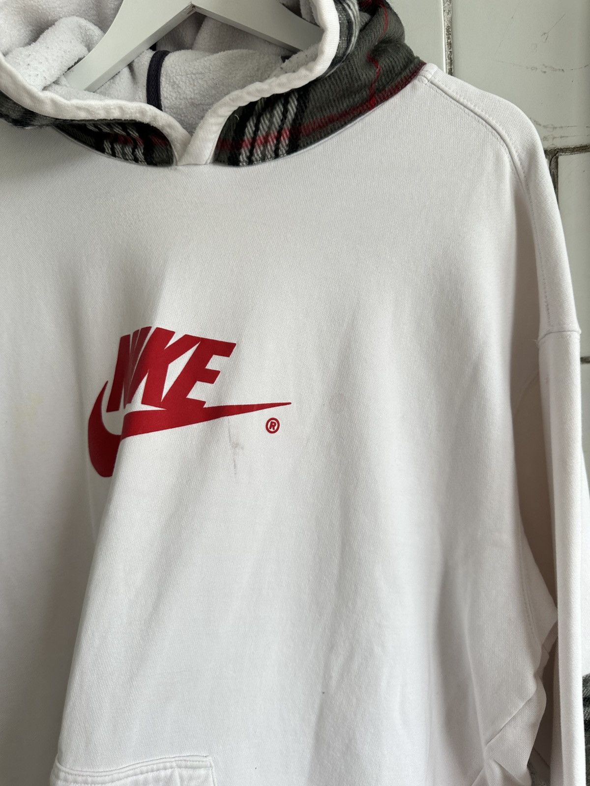 Japanese Brand × Nike Vintage Japanese Style Nike Custom Hoodie Big Logo Y2K 00s Size US XXL / EU 58 / 5 - 14 Thumbnail