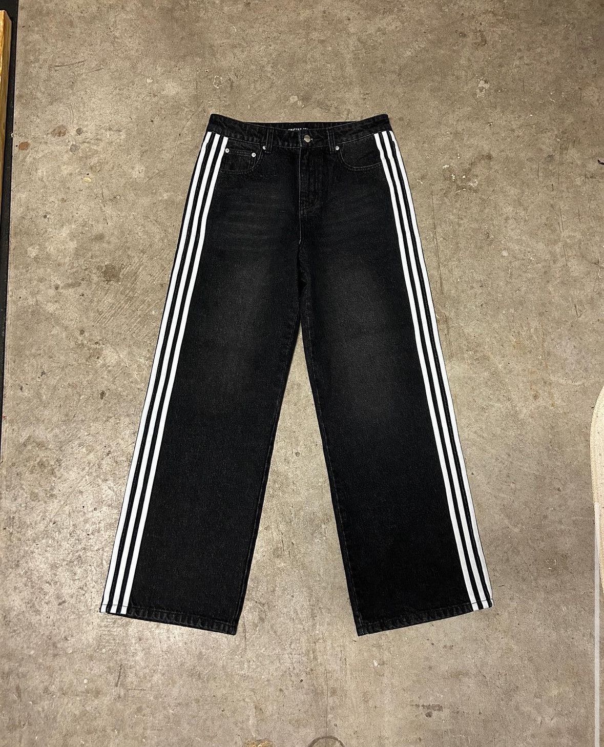 image of Craftedync Striped Denim in Black, Men's (Size 32)