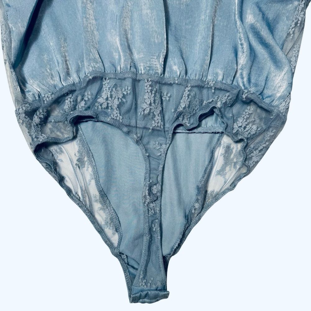 Free People NWT New Free People Tell Me More Autumn Sky Blue Bodysuit S Size M / US 6-8 / IT 42-44 - 9 Thumbnail