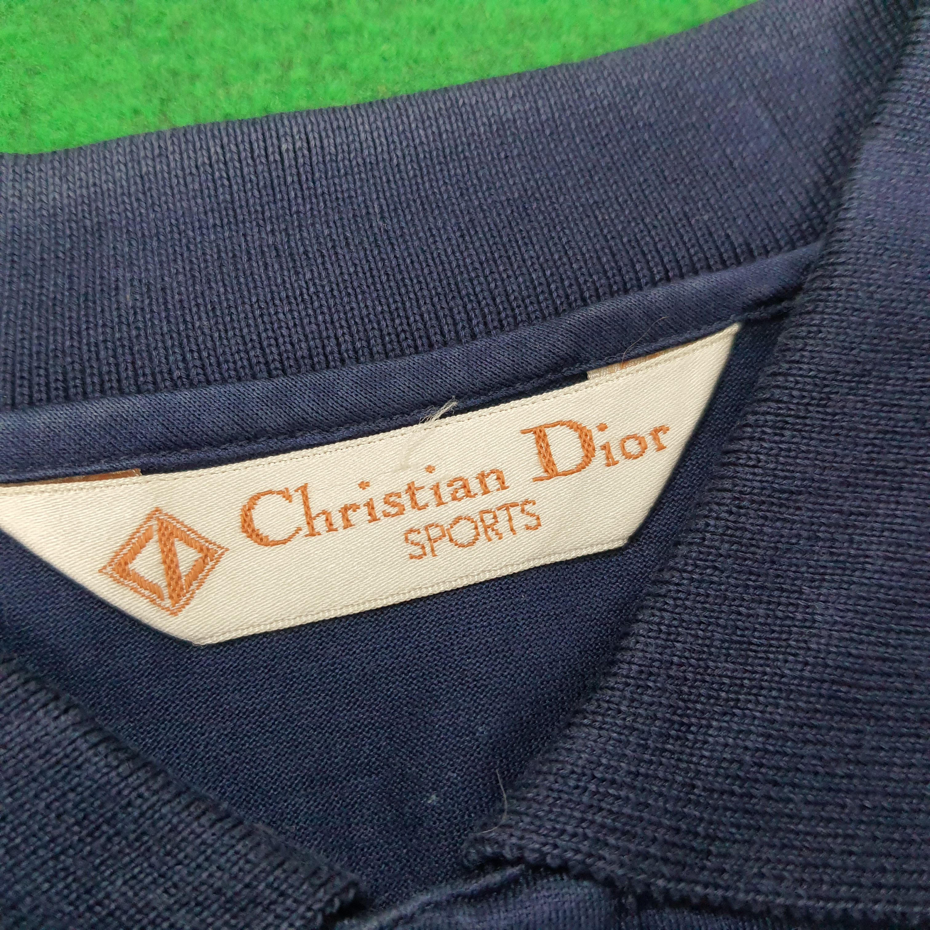 Christian Dior Monsieur × Vintage Vintage Christian Dior Sports Long Sleeve Polo Shirt Size US M / EU 48-50 / 2 - 4 Thumbnail