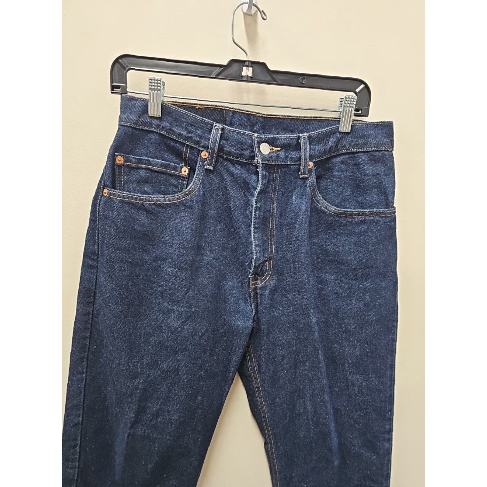 Levi's Vintage Levi’s 505 Jeans 32x30 Dark Wash Denim Regular Fit 5-Pocket Men Size US 32 / EU 48 - 2 Thumbnail