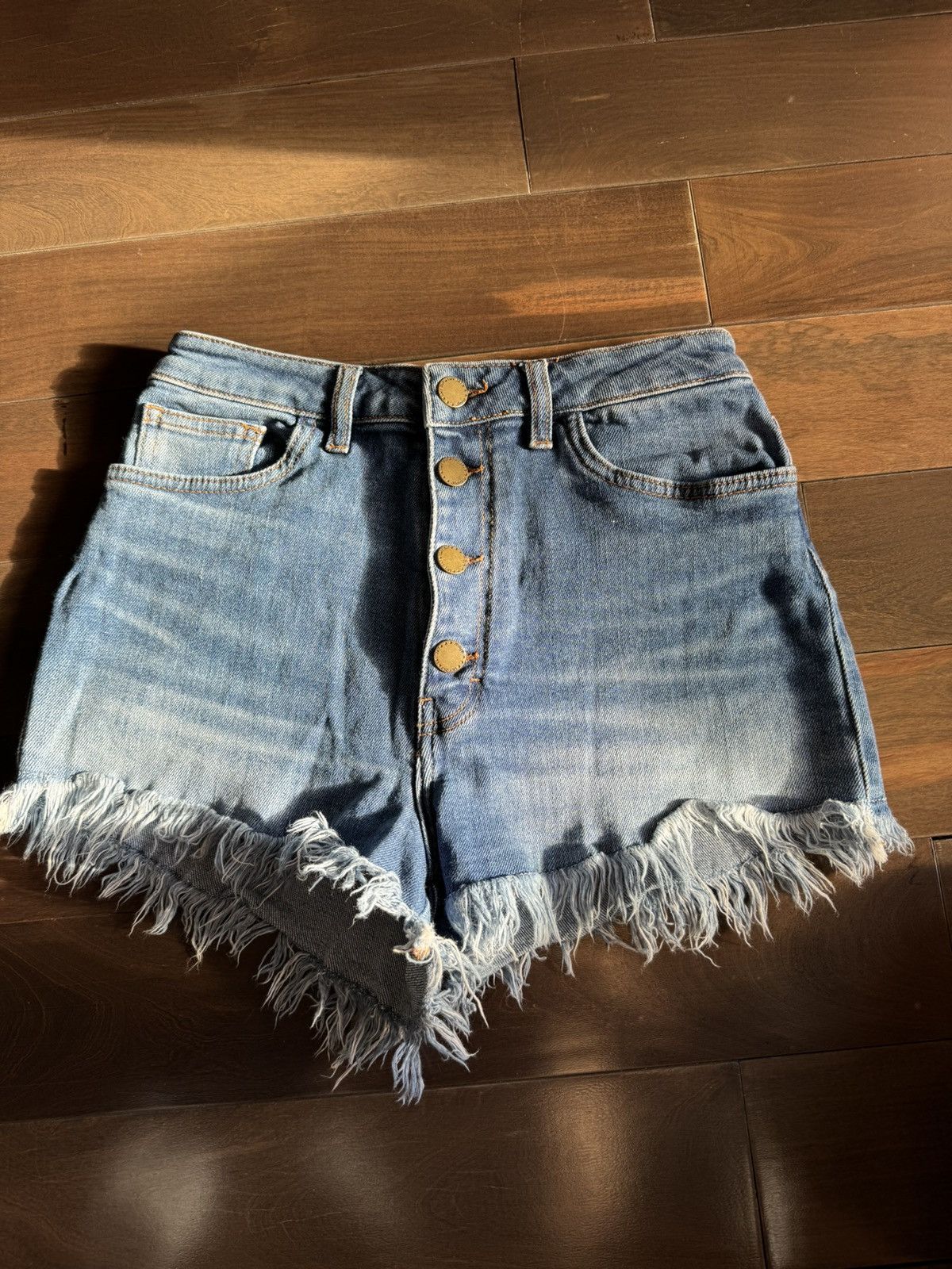 image of Maje Make Shorts in Blue, Women's (Size 26)