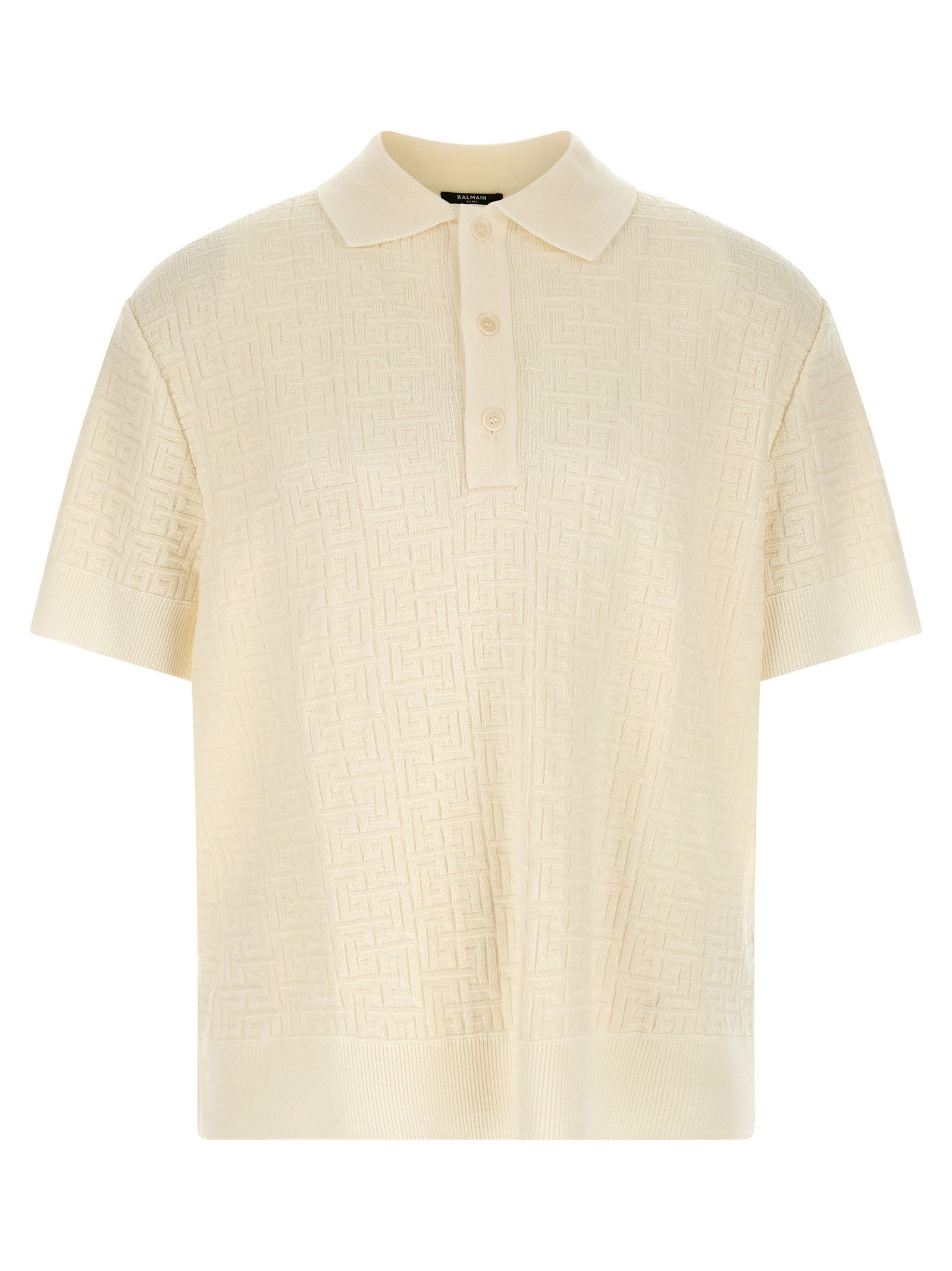 Monogram jacquard polo shirt