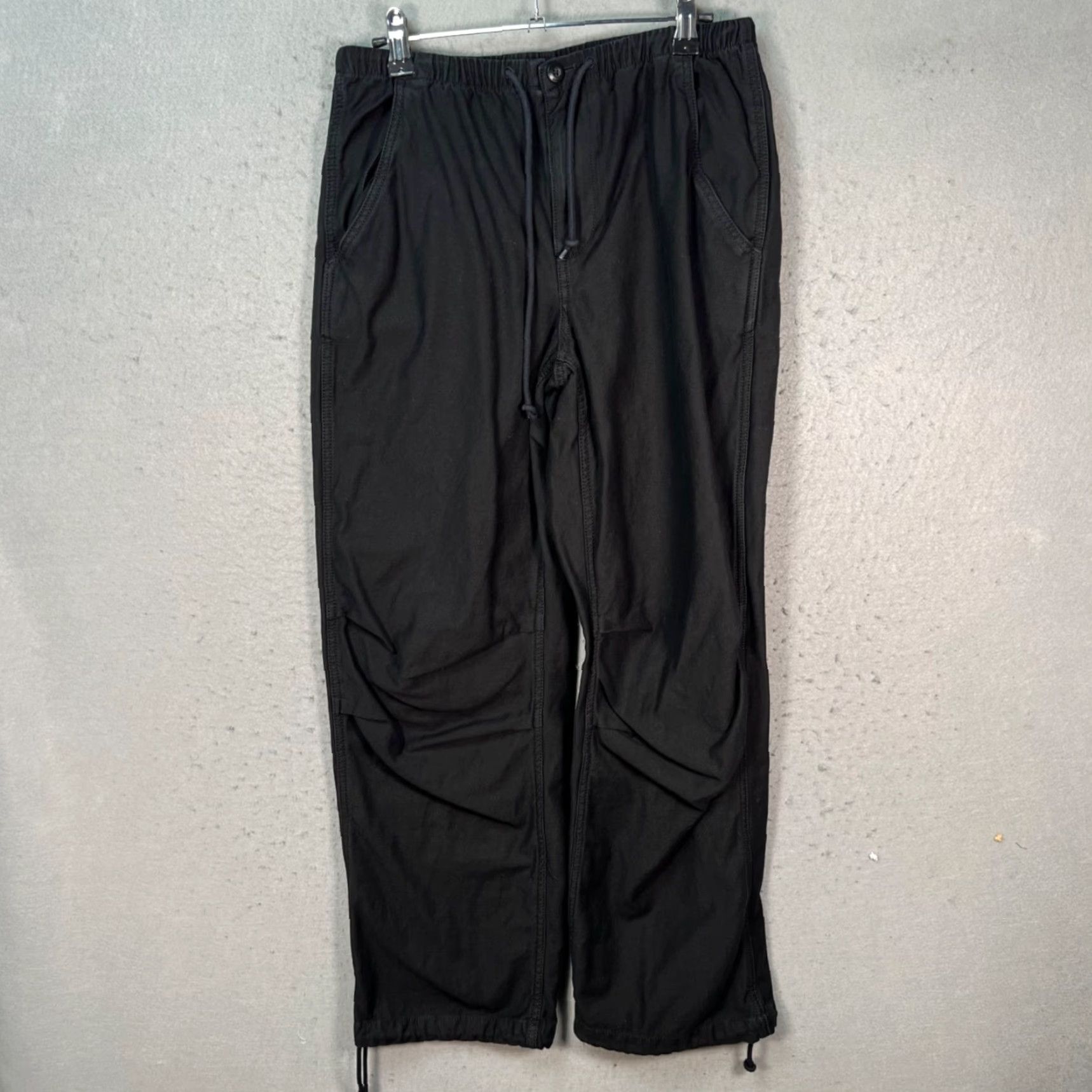 TNA TNA Womens Small Surplus Division Black Cotton Drawstring Pants Size 28" / US 6 / IT 42 - 2 Thumbnail