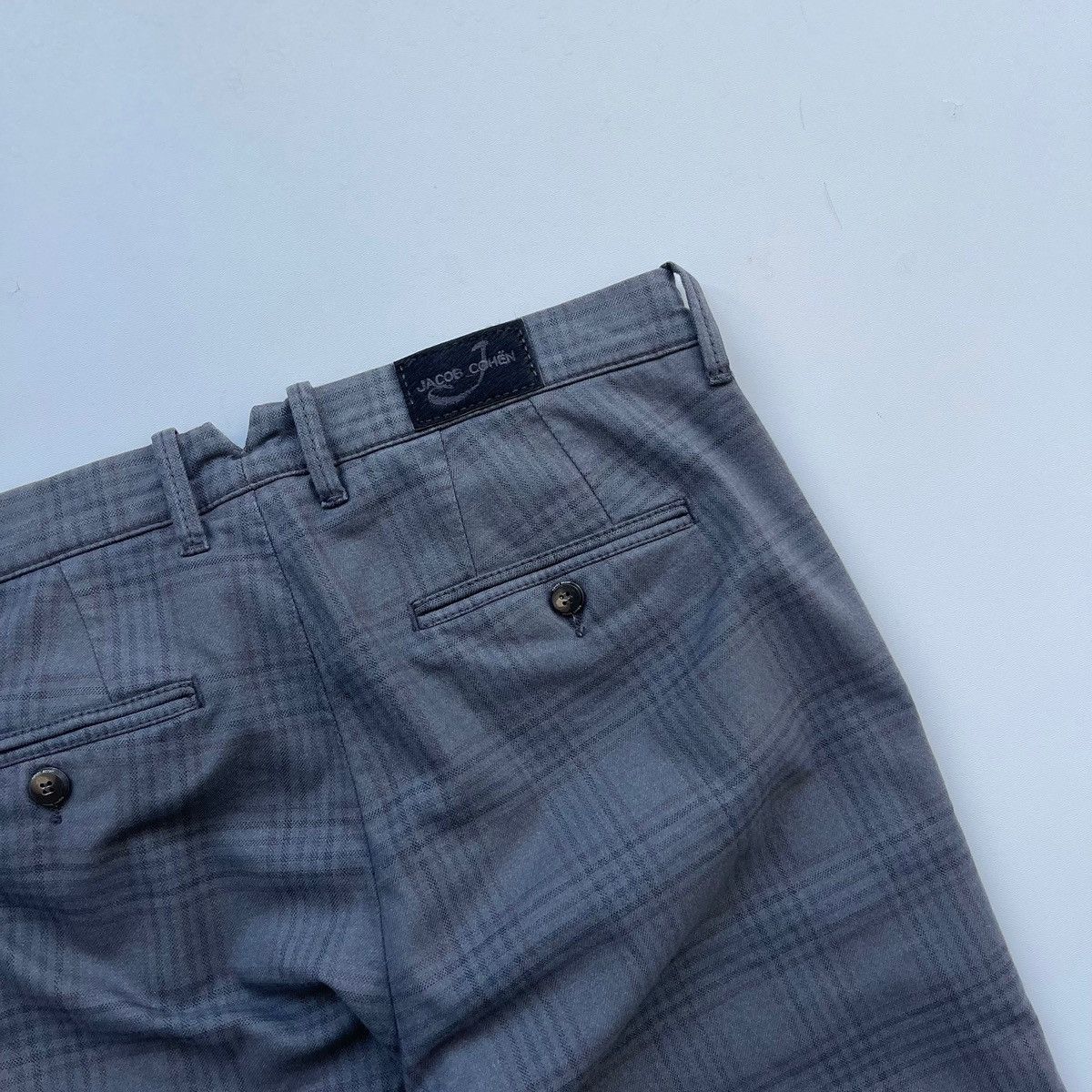 Jacob Cohen Jacob Cohen Academy Bobby Stretch Luxury Chino Checked Pants Size US 31 - 11 Thumbnail