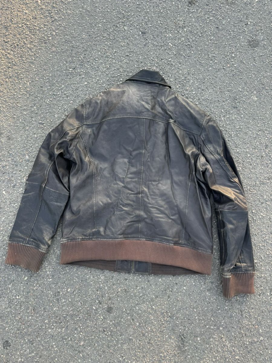 Leather Jacket × Streetwear × Vintage Vintage Y2K Warren Leather Jacket × Streetwear × Vintage Vintage Y2K Warren