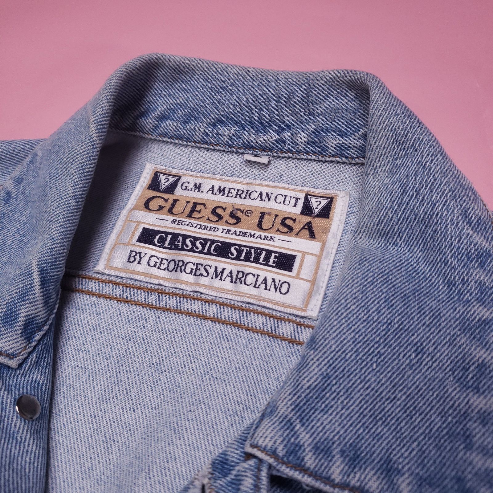 Vintage Vtg Georges Marciano for Guess denim jacket Size US M / EU 48-50 / 2 - 3 Thumbnail
