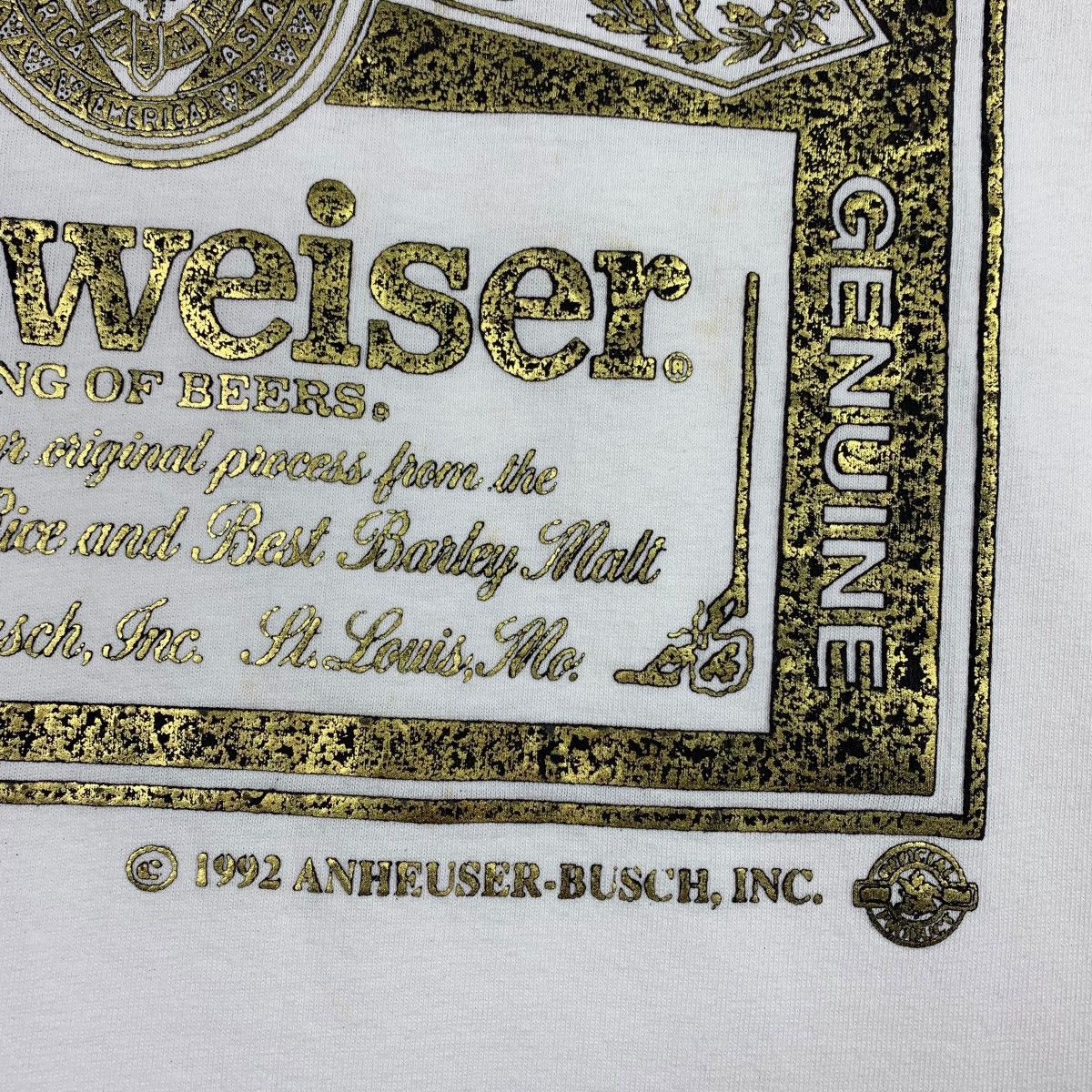 Budweiser × Vintage Vintage BUDWEISER big print tee Size US L / EU 52-54 / 3 - 9 Thumbnail