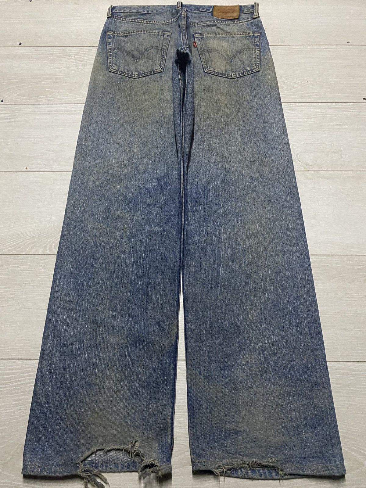 Levi's Vintage Clothing Vintage Levis 503 Mud Wash Distressed Baggy Jeans Size US 31 - 2 Thumbnail