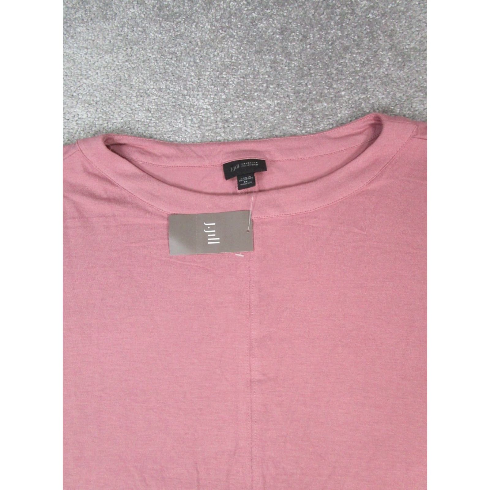 J. Jill J.Jill Shirt Womens 2X Pink T-Shirt Short Sleeve Round Neck Pullover Regular Plus Size Womens Color Pink 2X J. Jill Shirt Womens T-Shirt Basic 90s? Size XXL / US 16-18 / IT 52-54 - 2 Thumbnail