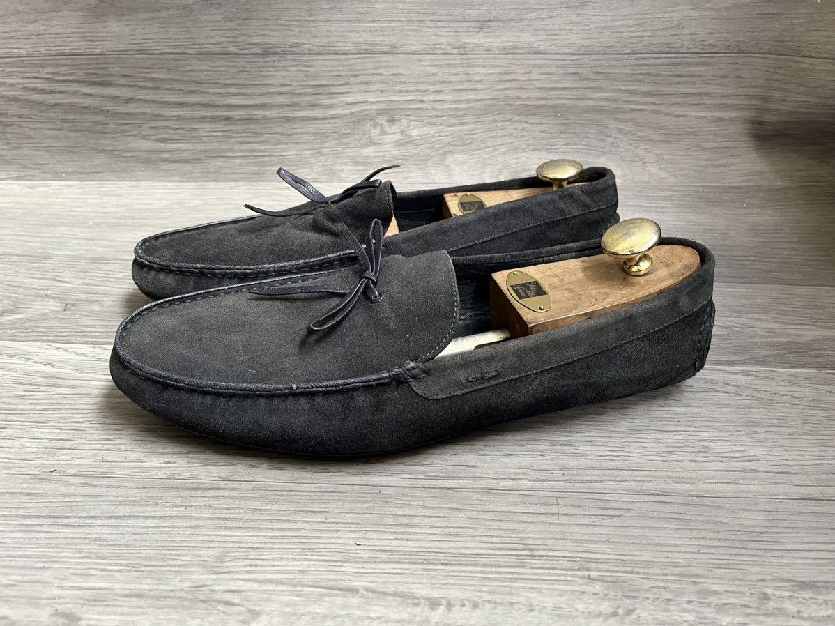 John Lobb John lobb navy blue suede penny loafer Size US 11.5 / EU 44-45 - 4 Thumbnail