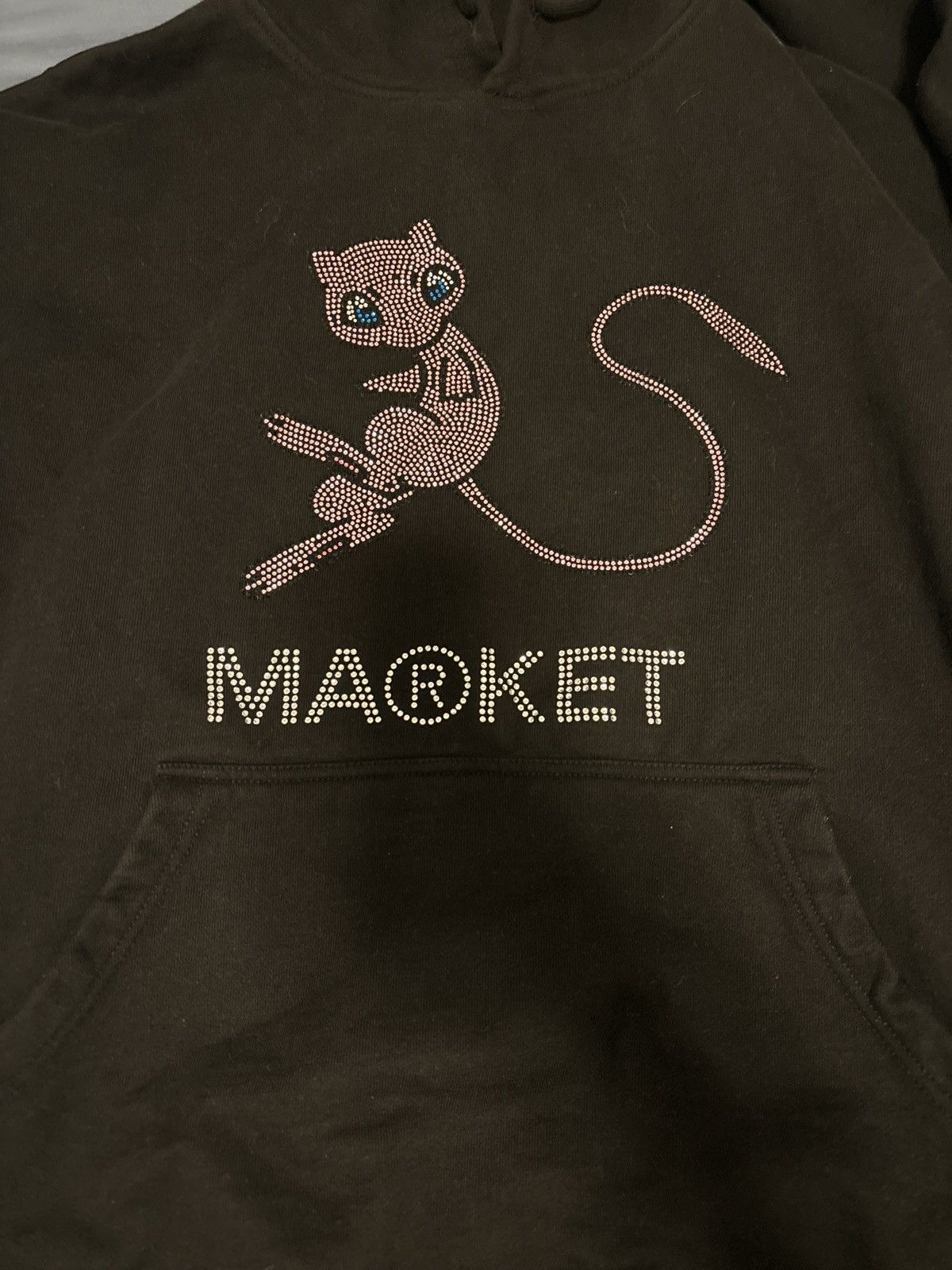 image of Mew Diamond Market Hoodie in Black, Men's (Size XL)