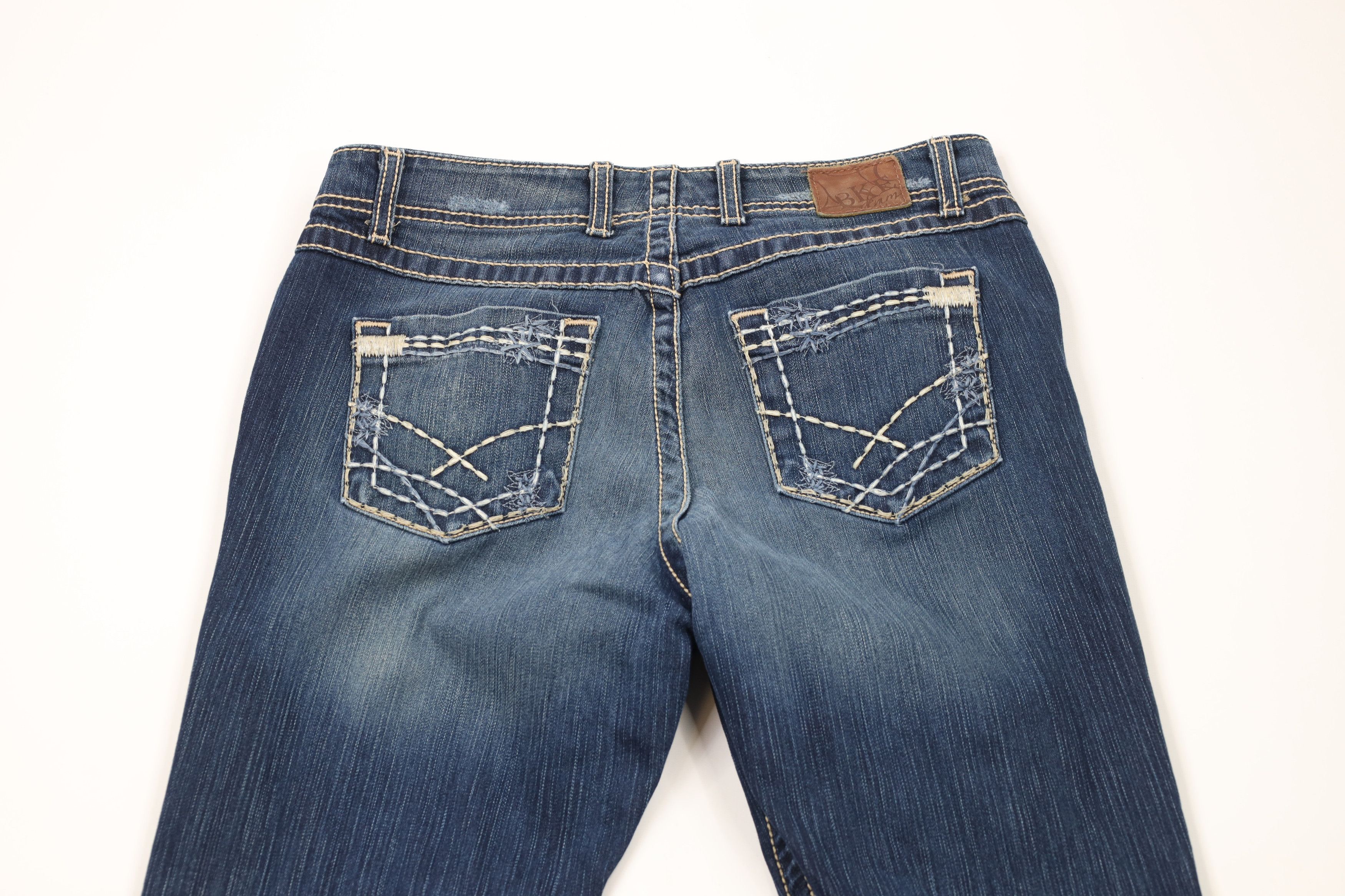 Vintage Buckle BKE Britni Stretch Flared Wide Leg Denim Jeans Blue Size 31" - 12 Thumbnail