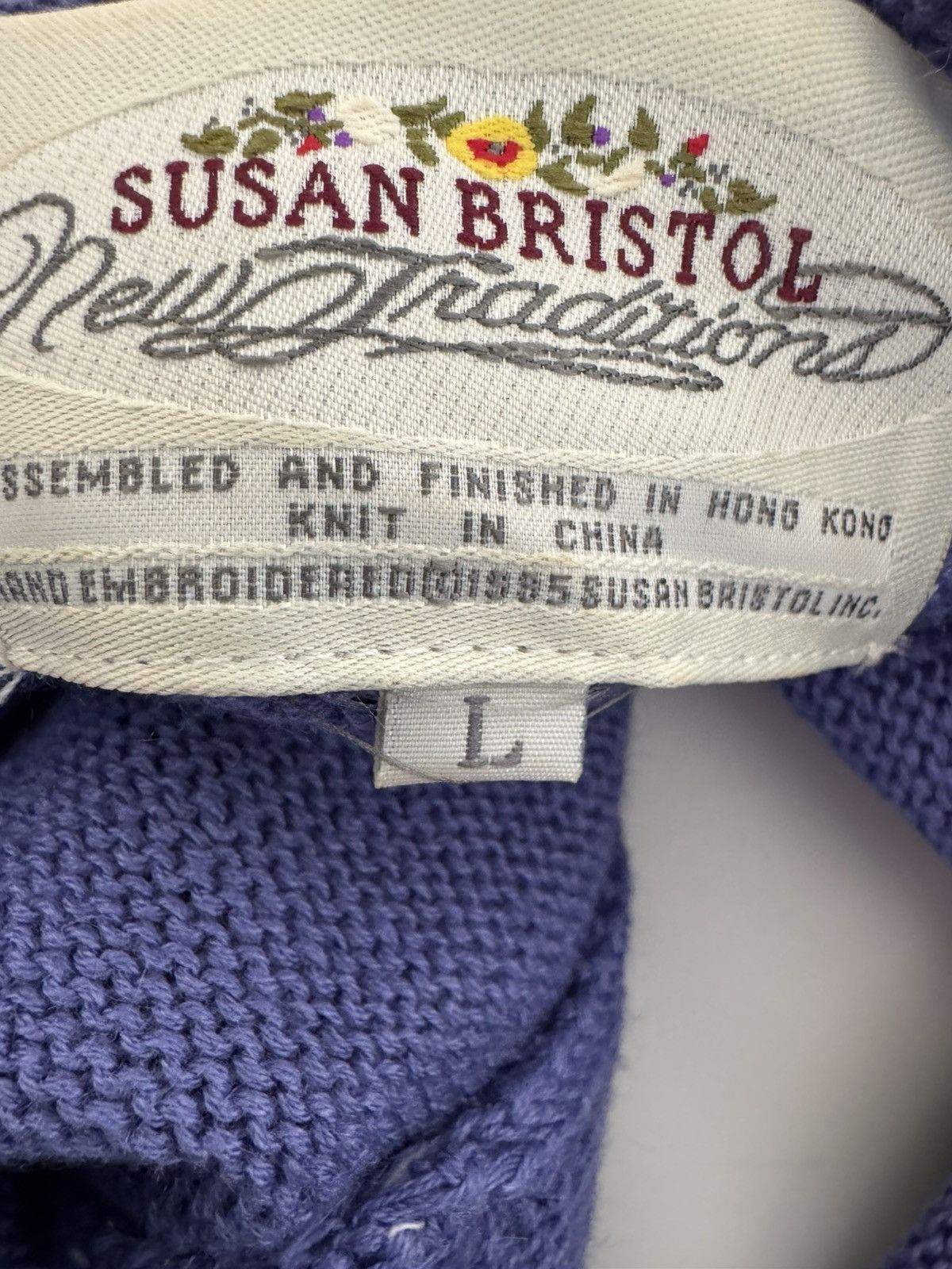 Other Susan Bristol women’s L skirt set vintage 90s sweater floral Size 30" / US 8 / IT 44 - 5 Thumbnail