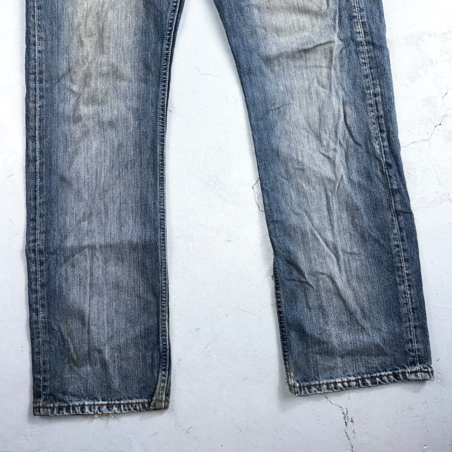 Levi's VINTAGE Levi's 501 Jeans Straight Levi's 501 MID Rise 33x32 Blue Denim 90s Mens Regular 33x32 Cotton Button Closure Size US 33 - 3 Thumbnail