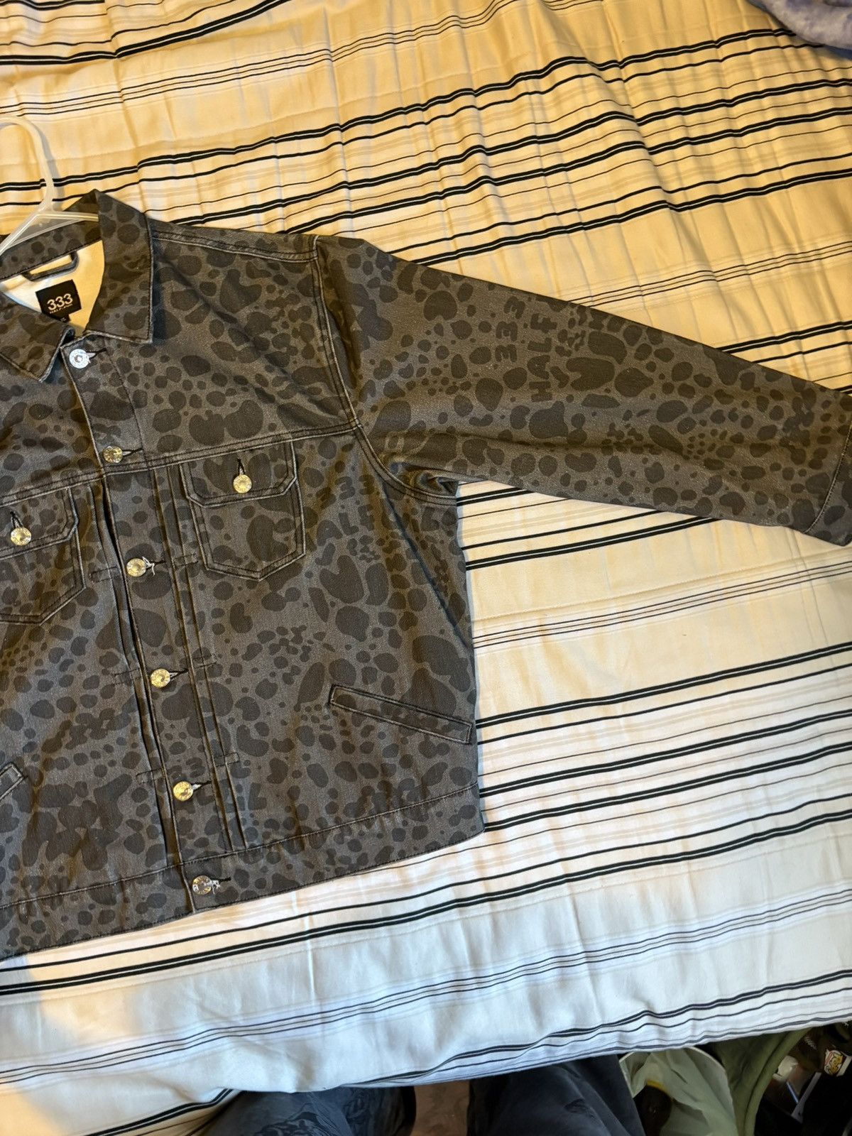 Half Evil HALF EVIL 333 CHETAH PRINT DENIM JACKET Size US XL / EU 56 / 4 - 9 Thumbnail