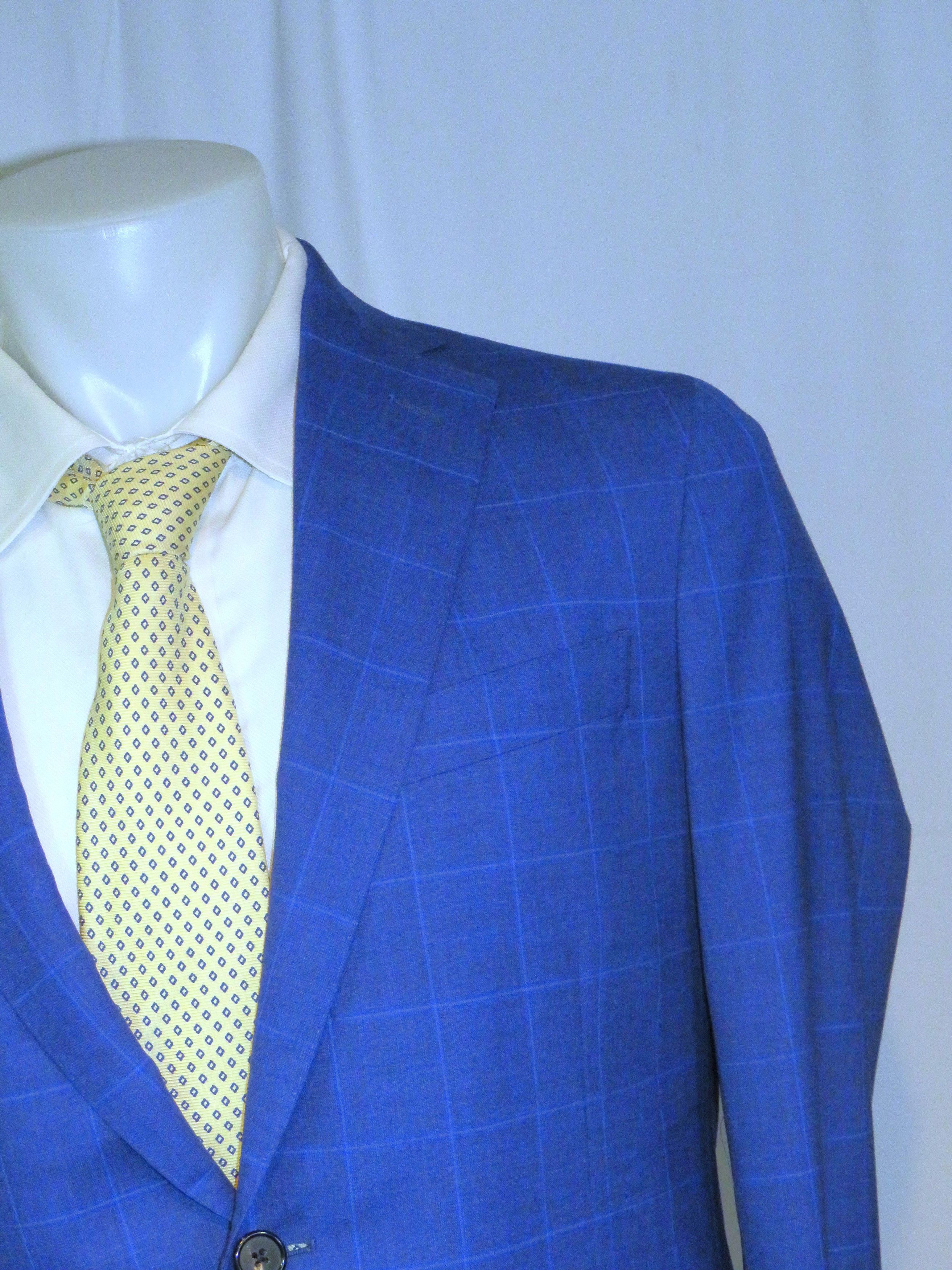 Brooks Brothers Golden Fleece Current Blue Plaid Two Button Suit 40R NWT Size 40R - 7 Thumbnail
