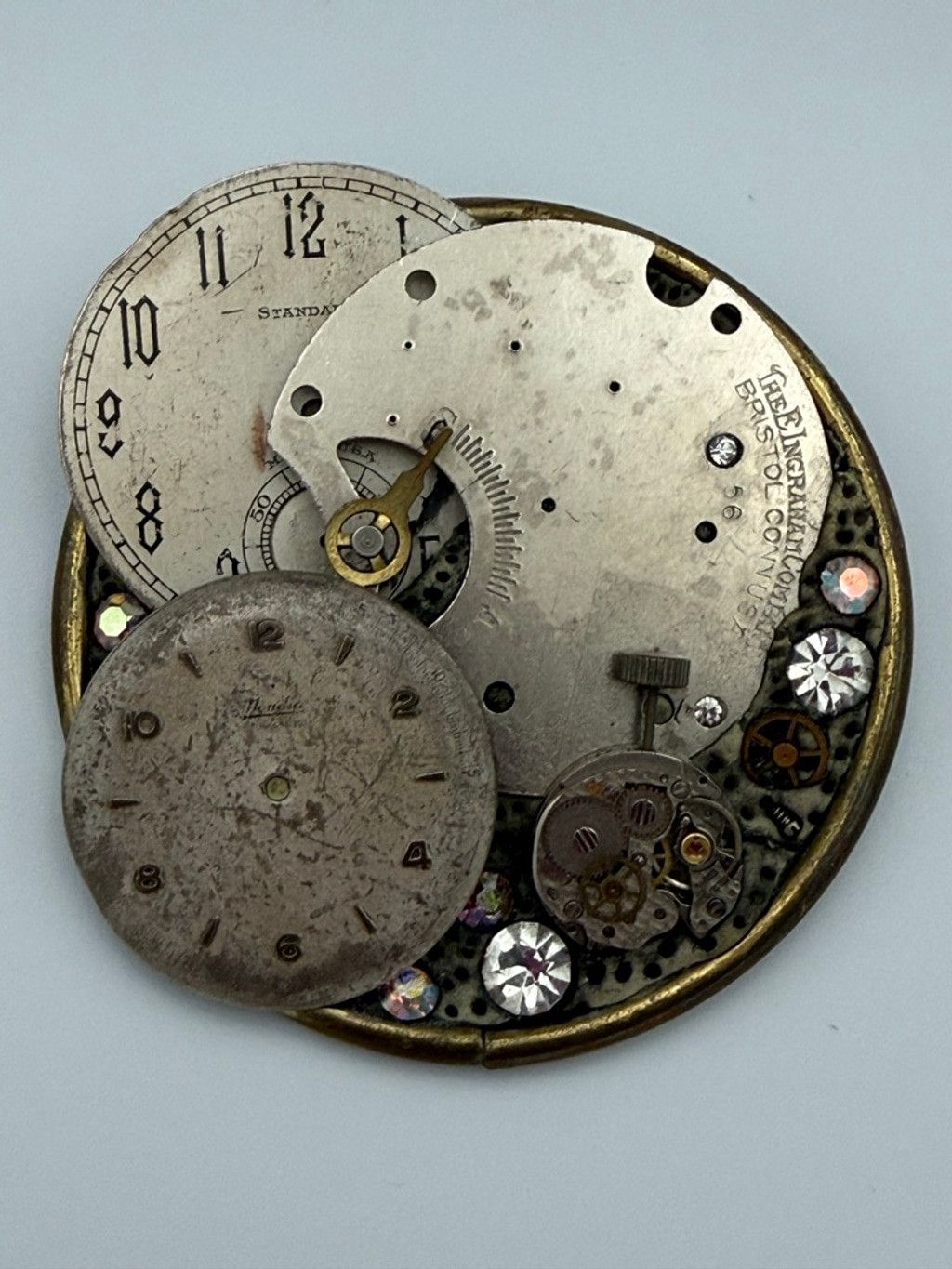The Unbranded Brand Lesli Mones Vintage Steampunk Watch Parts Brooch Pin Size ONE SIZE - 1 Thumbnail