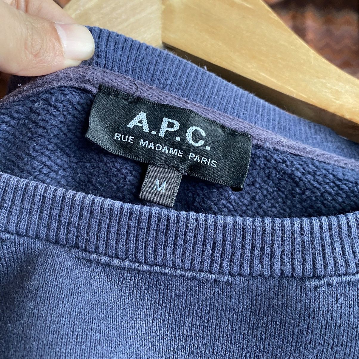 A.P.C. A.P.C Men’s Rue Madame Paris Crewneck Sweatshirt M Boxy Size US M / EU 48-50 / 2 - 8 Thumbnail