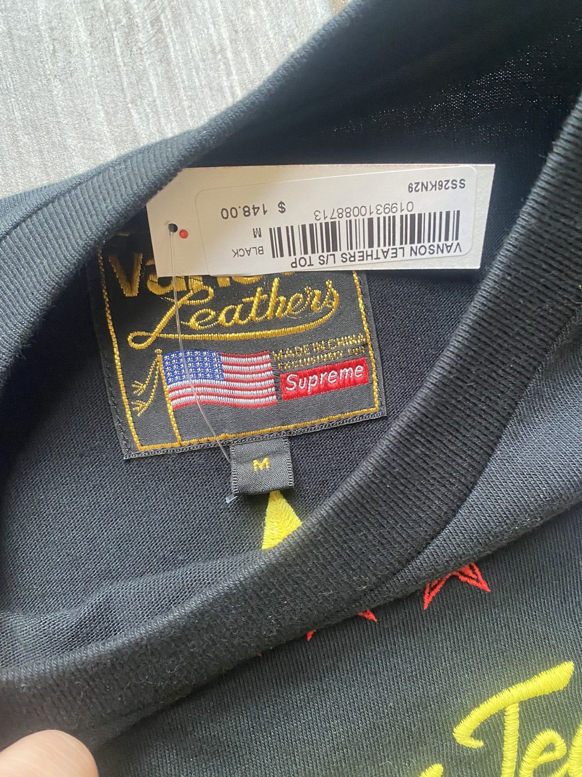 Supreme Supreme Vanson Leather L/S Top Medium Size US M / EU 48-50 / 2 - 5 Thumbnail
