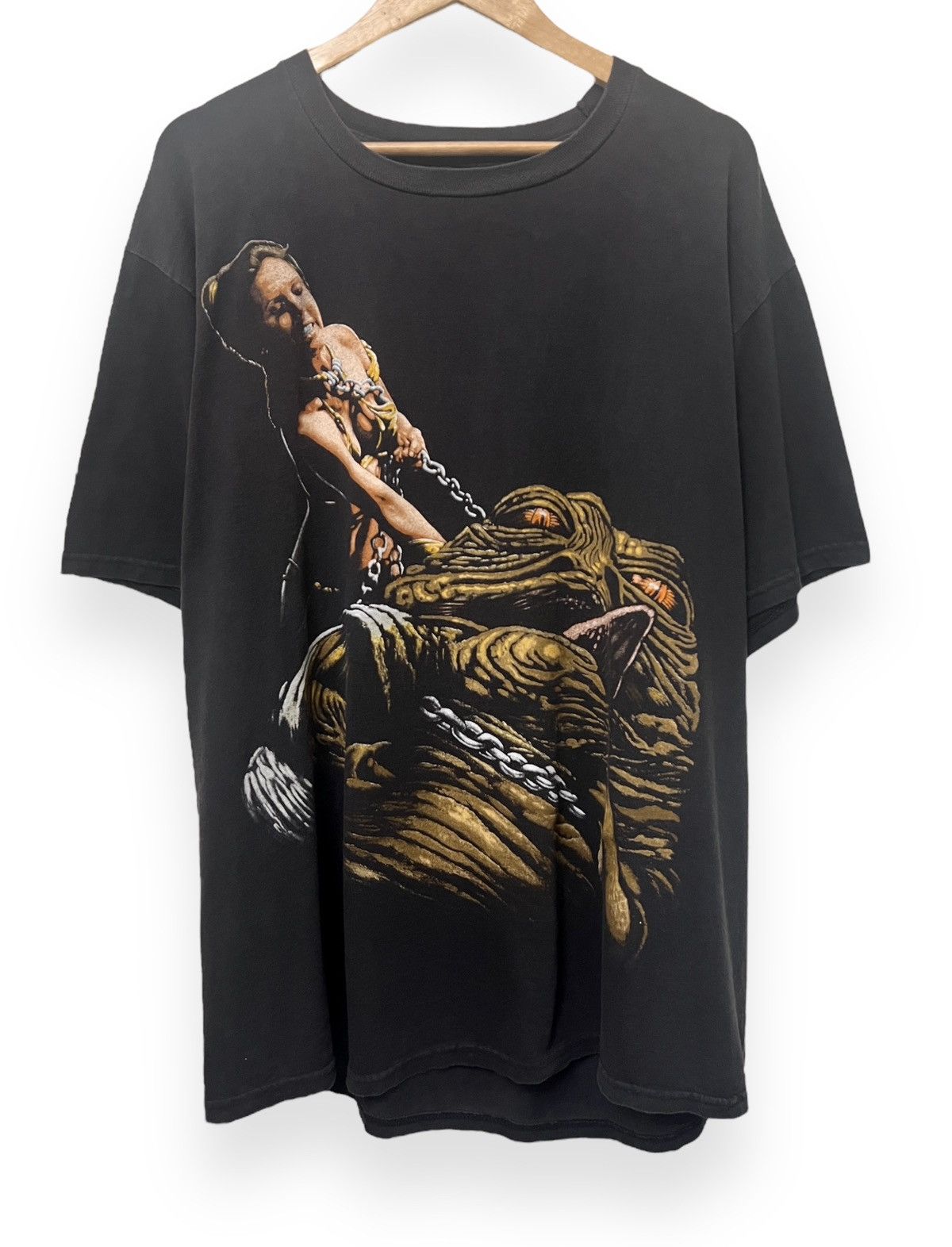 Vintage 1996 Star Wars Princess Leia Jabba the Hutt Shirt XL