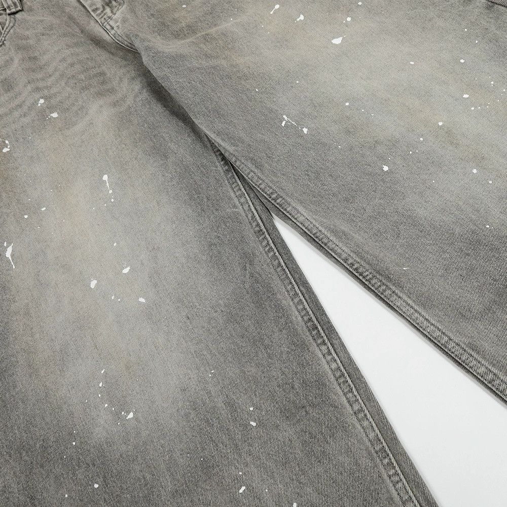 Vintage Men's loose versatile distressed ink-washed scimitar jeans Size US 32 / EU 48 - 4 Thumbnail