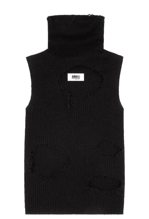 Maison Margiela BNWT AW23 MAISON MARGIELA MM6 DISTRESSED SWEATER XS Size XS / US 0-2 / IT 36-38 - 11 Thumbnail