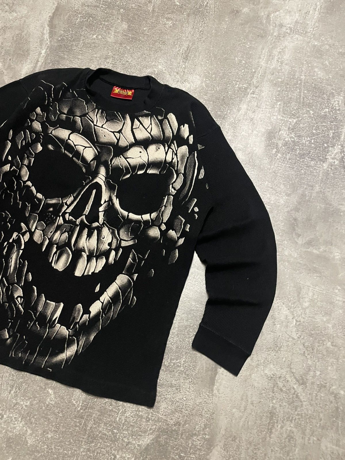 If Six Was Nine Vintage Affliction Style Skull Sweatshirt - Size M Size US M / EU 48-50 / 2 - 5 Thumbnail