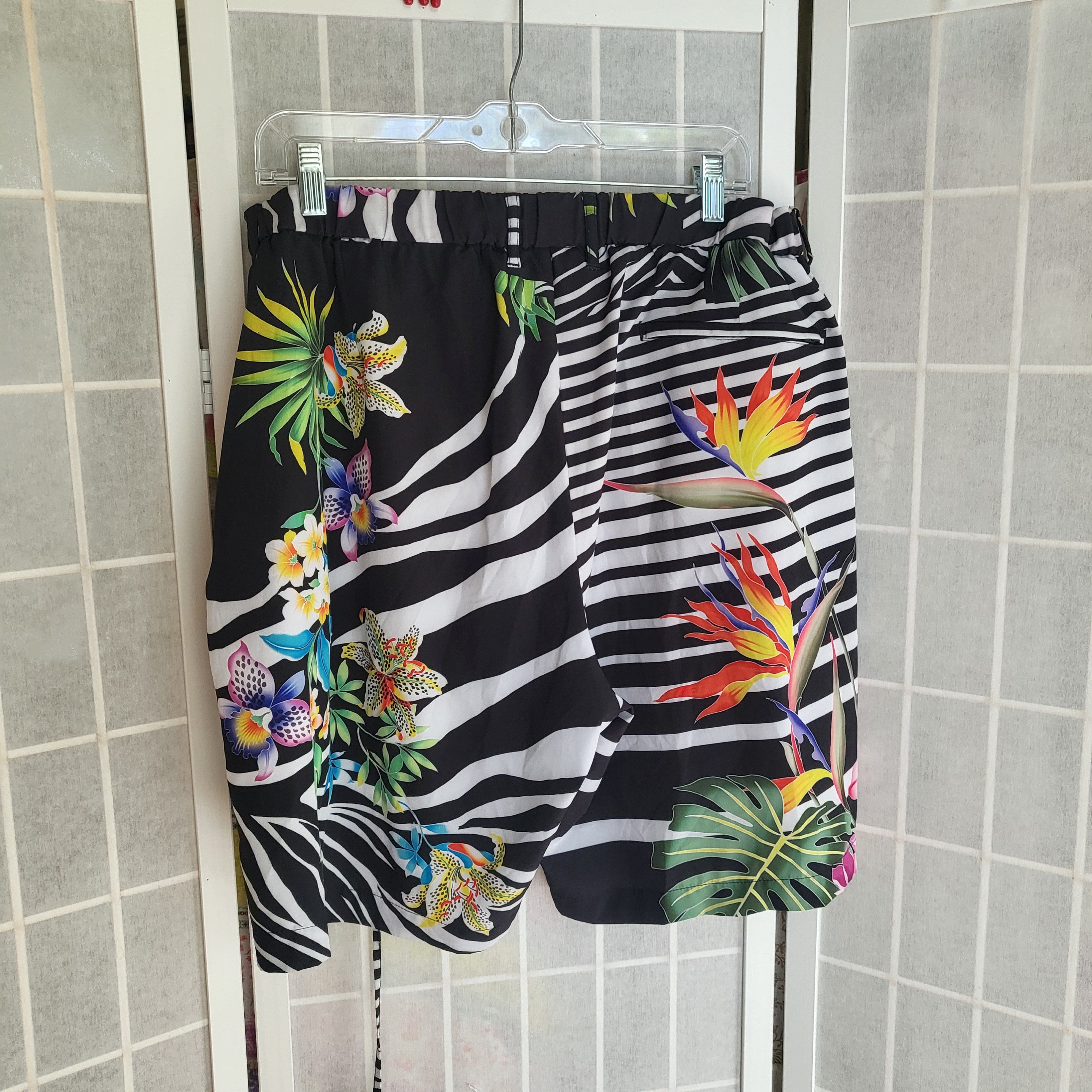 Robert Graham Peter Graham Tropical Zebra Print Swim Shorts Sz 36 Size US 36 / EU 52 - 7 Thumbnail