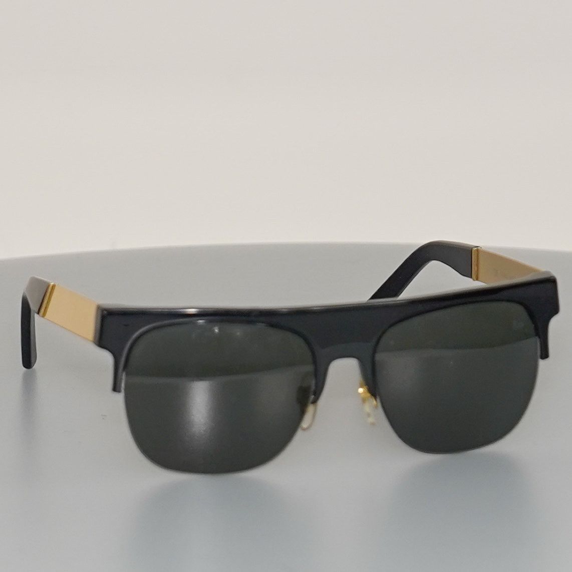 Retrosuperfuture Retrosuperfuture Flat Top Andrea Francis Sunglasses BLK/GLD Size ONE SIZE - 1 Thumbnail