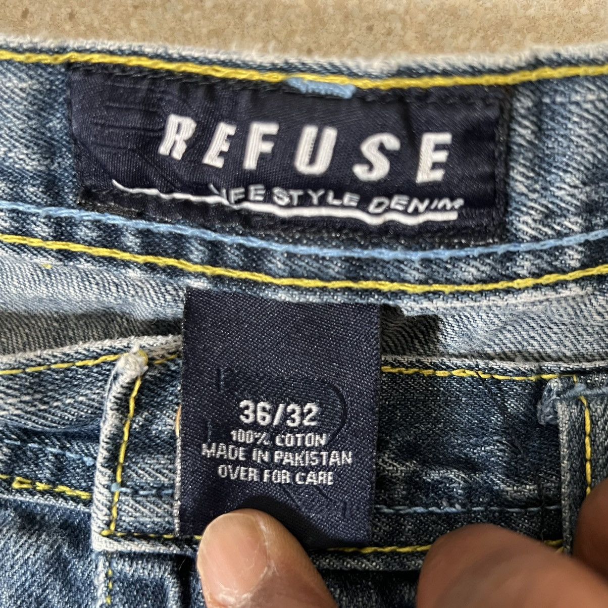 Other Vintage Y2K Embroidered Blue Denim Jeans Baggy Men’s Size 34 Size US 34 / EU 50 - 10 Thumbnail