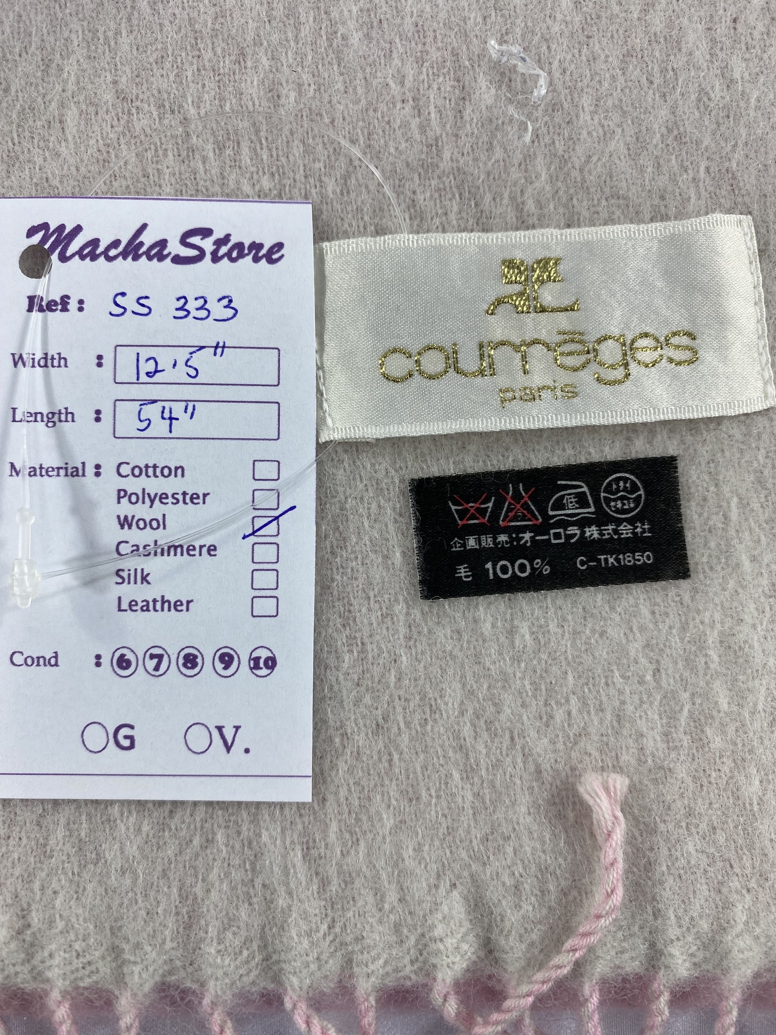 Courreges Courreges Homme Scarf / Muffler / Neckwear Size ONE SIZE - 6 Thumbnail