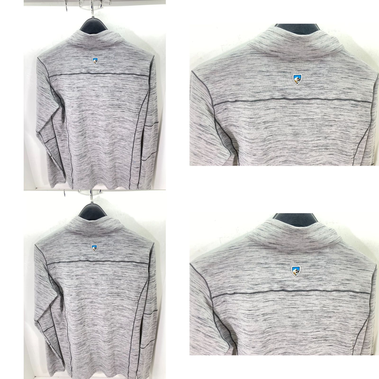 Logo 7 Kuhl Alloy Pullover Sweater Mens S Heather Gray 1/4 Zip Knit Long Sleeve Mock Neck Logo Outdoors Sports Winter Fall Spring Size US S / EU 44-46 / 1 - 8 Thumbnail