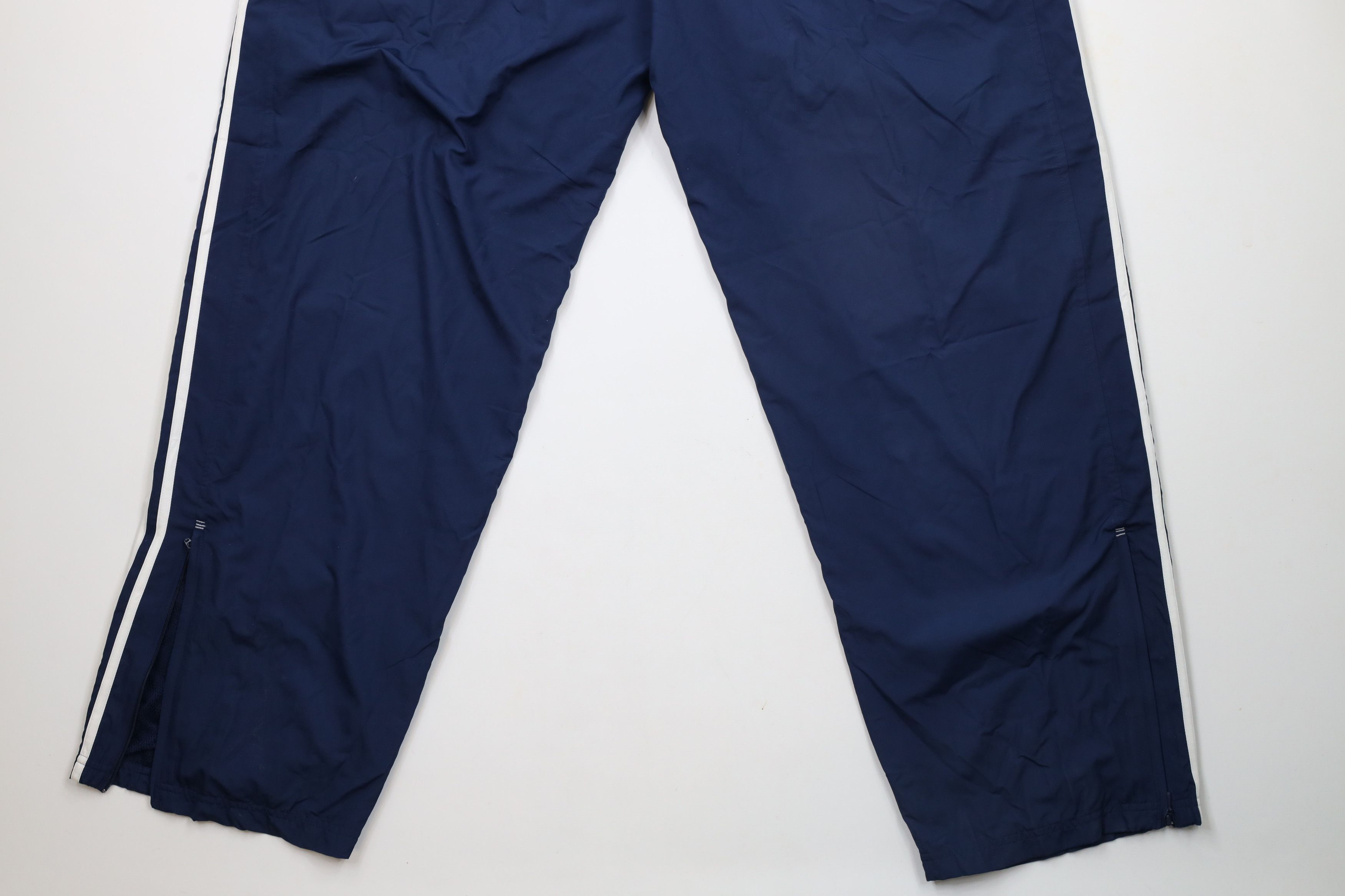 Adidas × Vintage Vintage Y2K 2004 Adidas Striped Lined Wide Leg Pants Blue Size US 40 / EU 56 - 12 Thumbnail