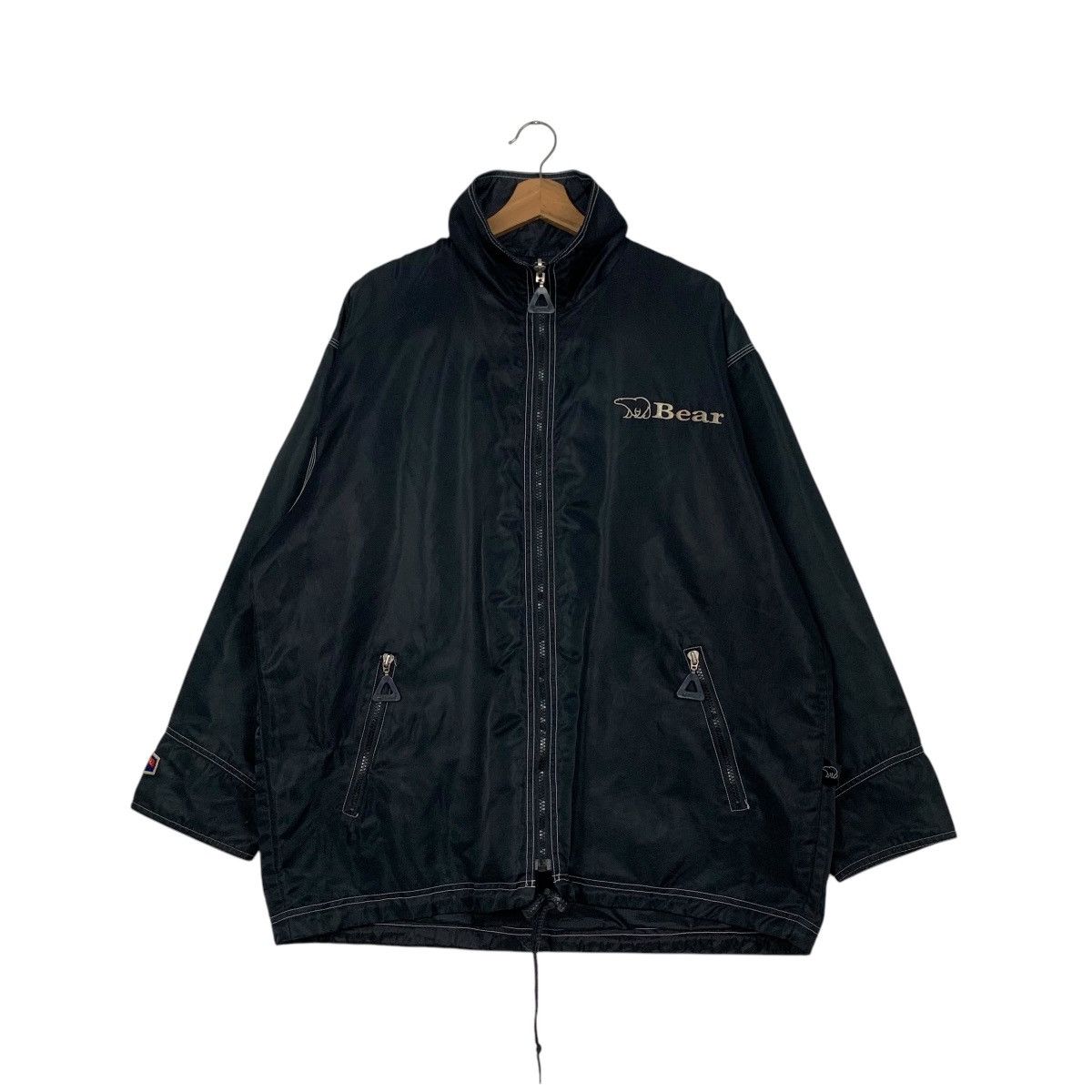 Vintage 90s BEAR Graphic Big Logo Reversible Nylon Jacket #2674-C120 Size US M / EU 48-50 / 2 - 3 Thumbnail