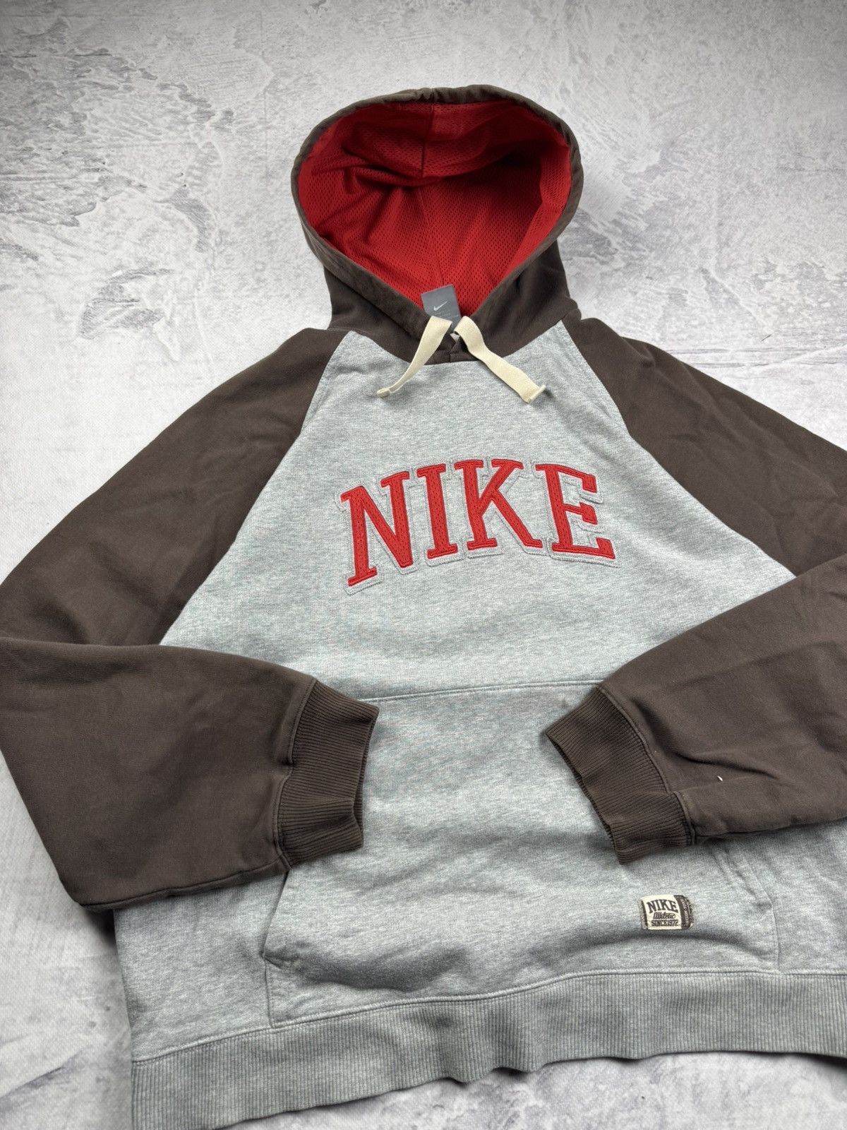 Nike × Vintage NIKE VINTAGE CENTER LOGO OVERSIZE BOXY HOODIE Size US L / EU 52-54 / 3 - 4 Thumbnail